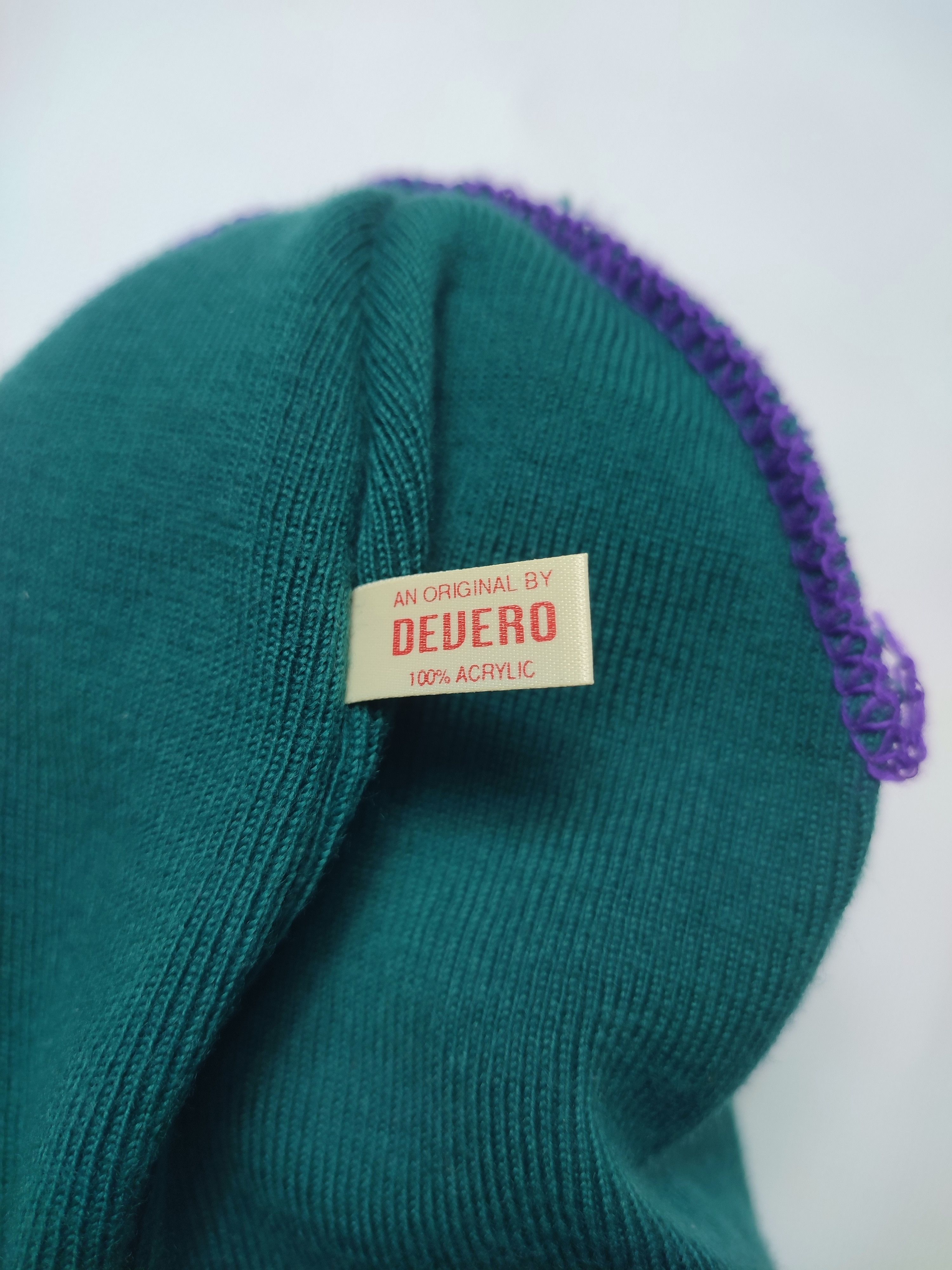 Vintage Charlton Athletic Purple Green Cuff Knit Beanie Vintage Size ONE SIZE - 10 Thumbnail