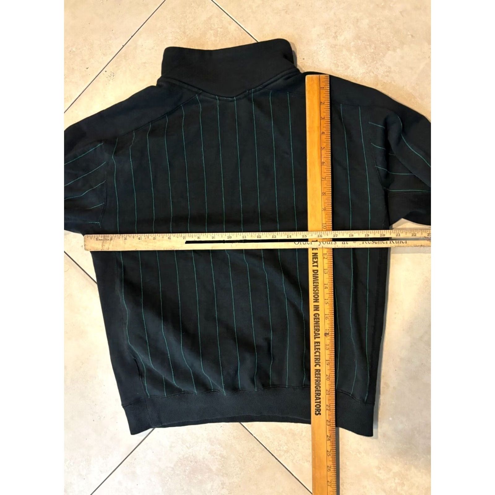 Adidas adidas Tyshawn Jacket Men's S Black Stripe Windbreaker Full Zip Pockets Classic Size US S / EU 44-46 / 1 - 6 Thumbnail