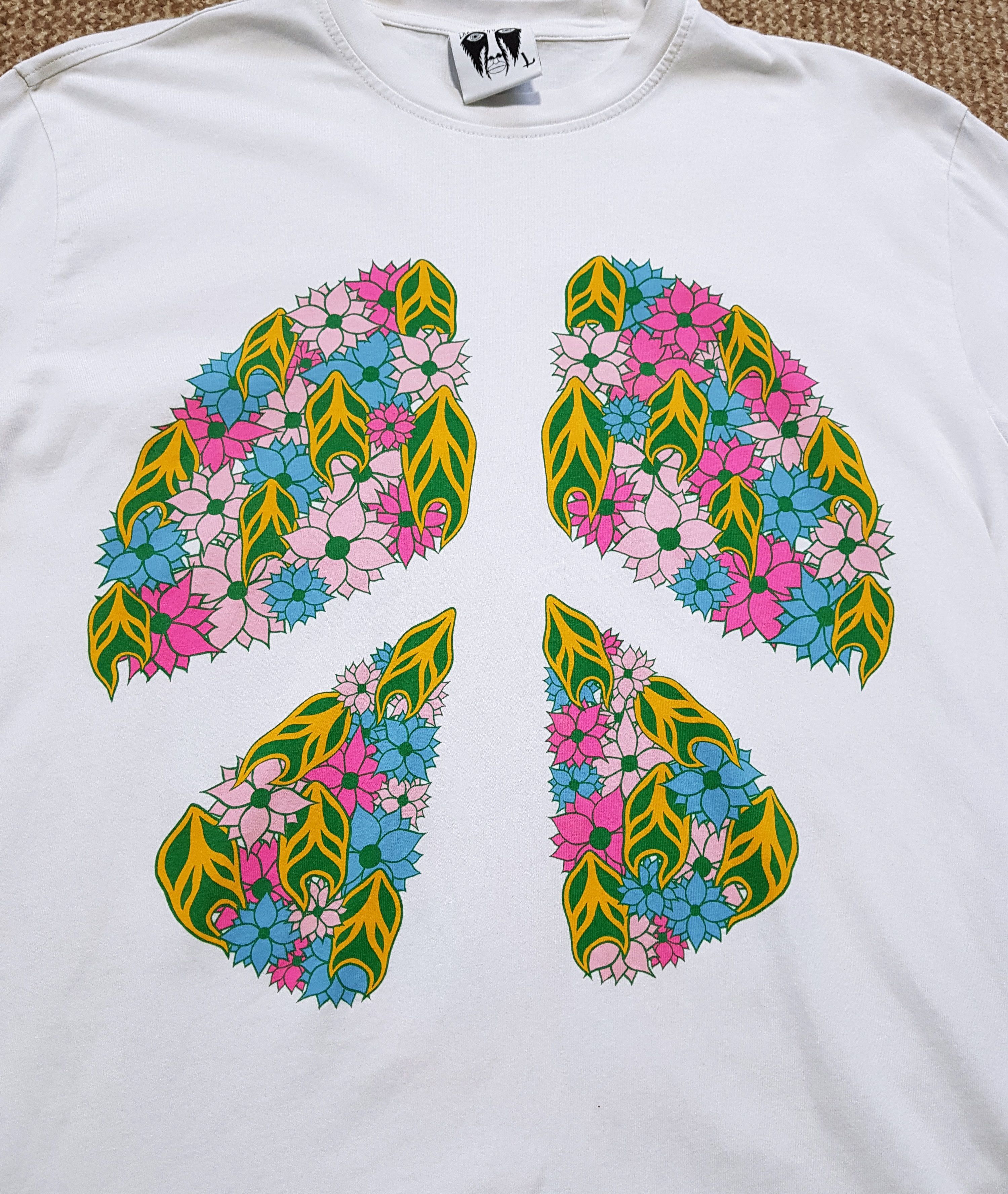 Palace Palace Suburban Bliss Peace and Love Longsleeve Shirt White Size US L / EU 52-54 / 3 - 6 Thumbnail