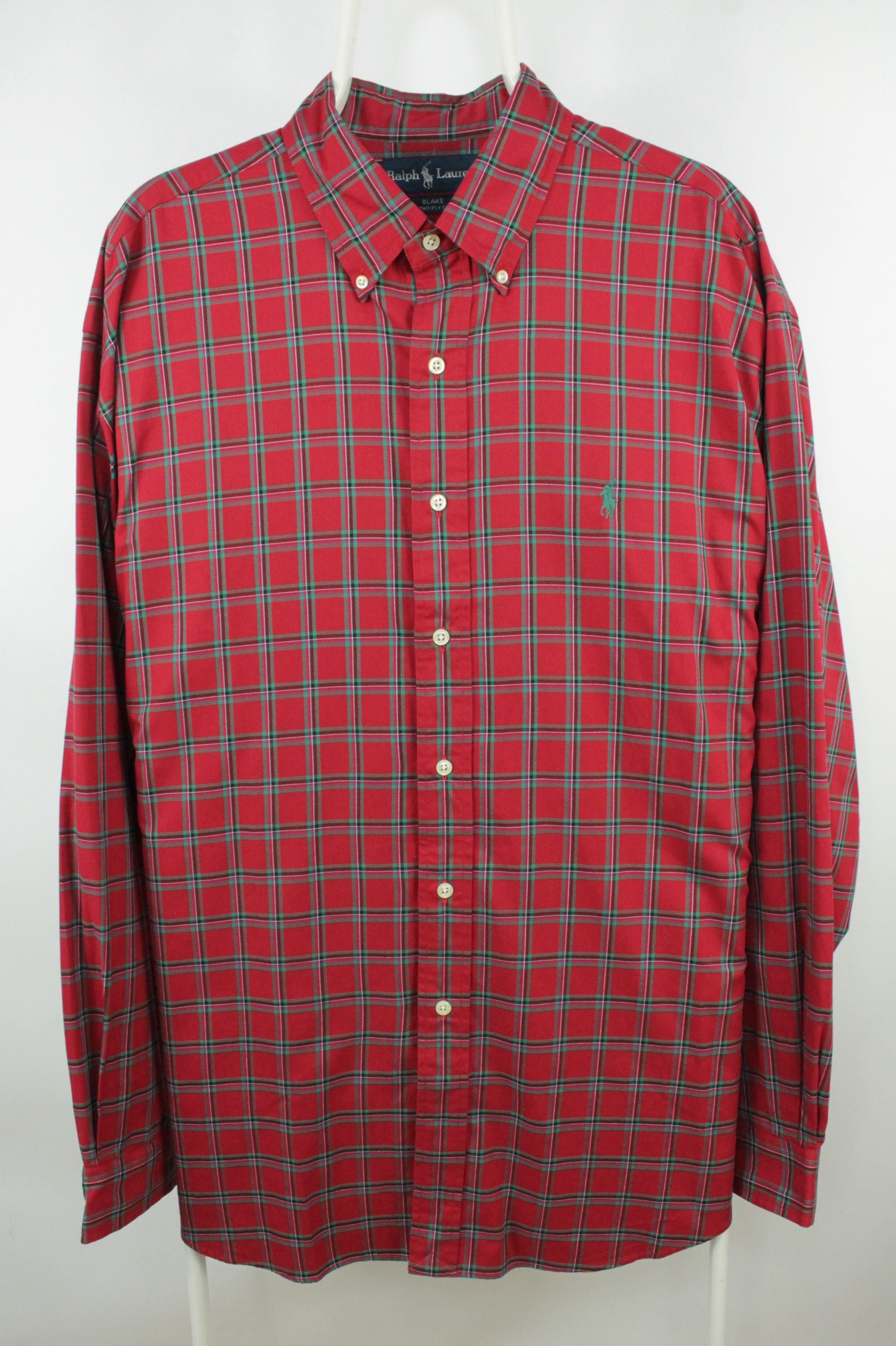 Polo Ralph Lauren Vintage Polo Ralph Lauren Blake Two Ply Cotton Casual Shirt Size US XL / EU 56 / 4 - 1 Thumbnail