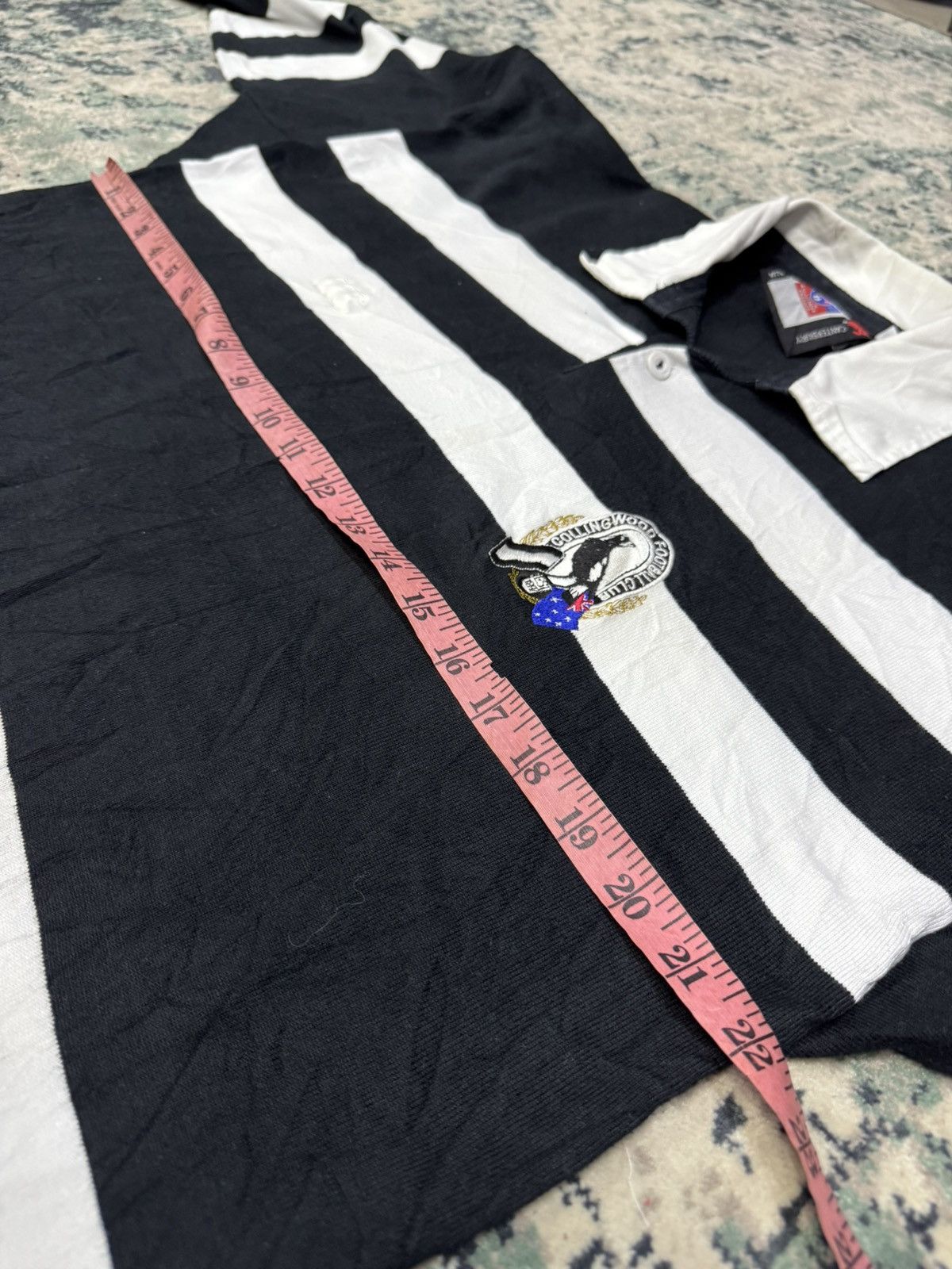 Canterbury of New Zealand 1990s CANTERBURY COLLINGWOOD FOOTBALL CLUB JERSEY Size US L / EU 52-54 / 3 - 9 Thumbnail