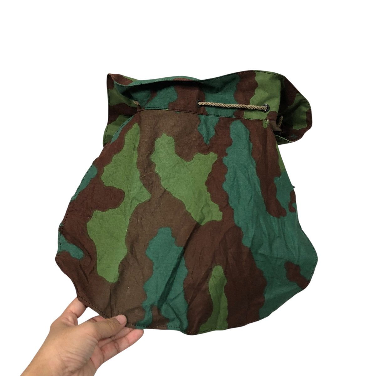 Vintage 🔥VINTAGE 60s MILITARY BAG CAMOUFLAGE DUCK CANVAS CHORE WEAR Size ONE SIZE - 15 Thumbnail