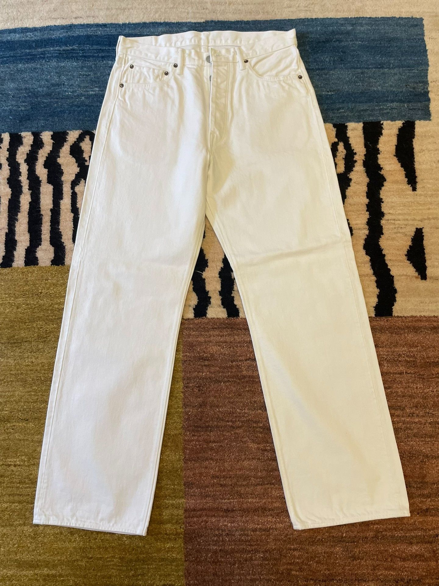 Red Clouds Collective Red Cloud DAAIFAU White Jeans Size US 34 / EU 50 - 1 Thumbnail