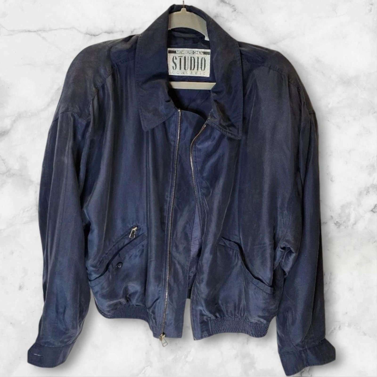 Members Only 80s Members Only Studio Concepts Silk Bomber Jacket Size US L / EU 52-54 / 3 - 14 Thumbnail