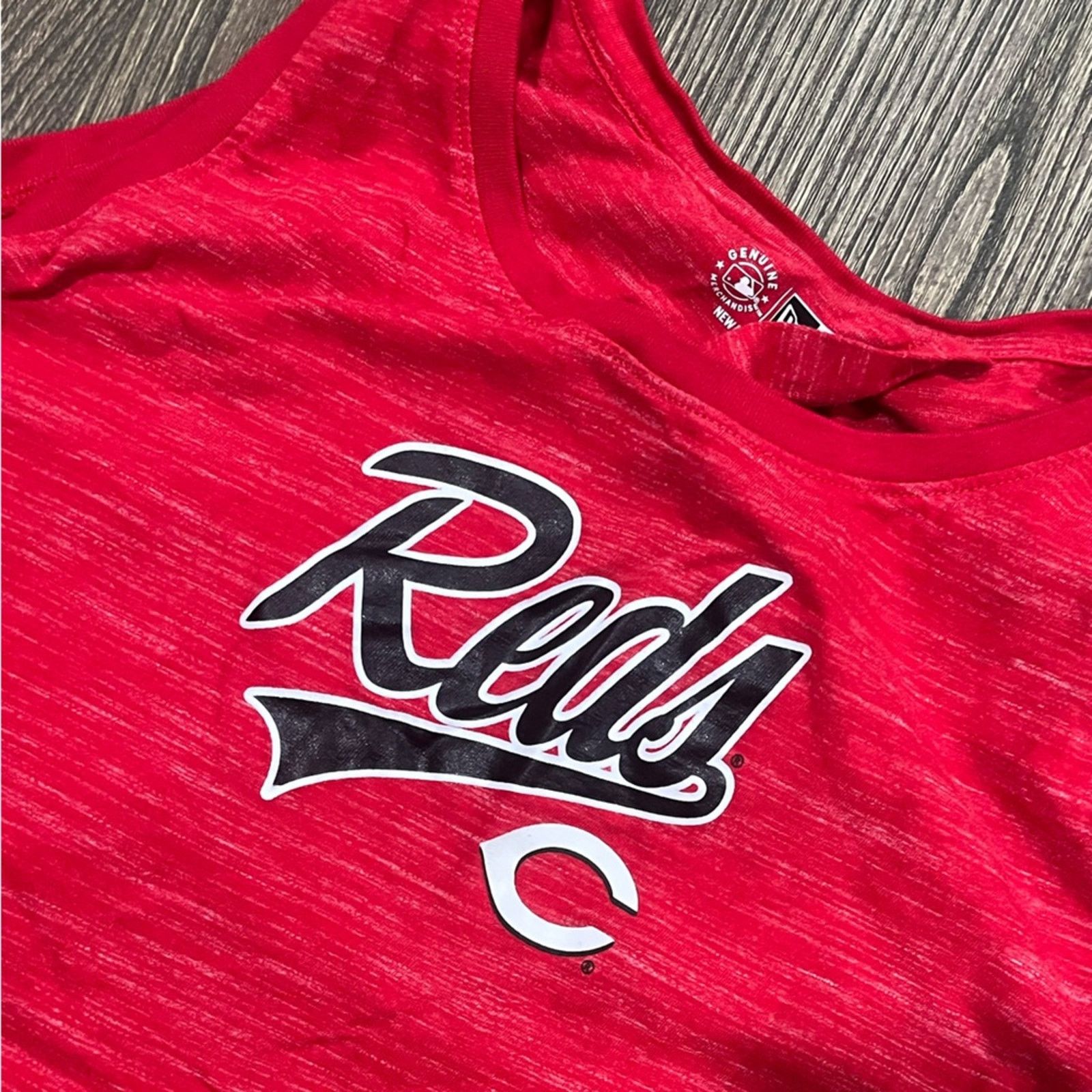 New Era New Era Cincinnati Reds Tank Top Sleeveless Droptail Hem Size L / US 10 / IT 46 - 2 Thumbnail