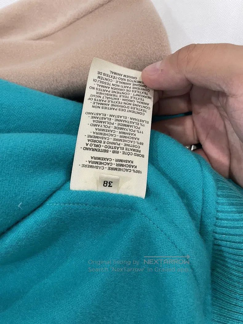 Hermes Hermes Peacock Blue Cashmere Women's Jacket Size XS / US 0-2 / IT 36-38 - 8 Thumbnail