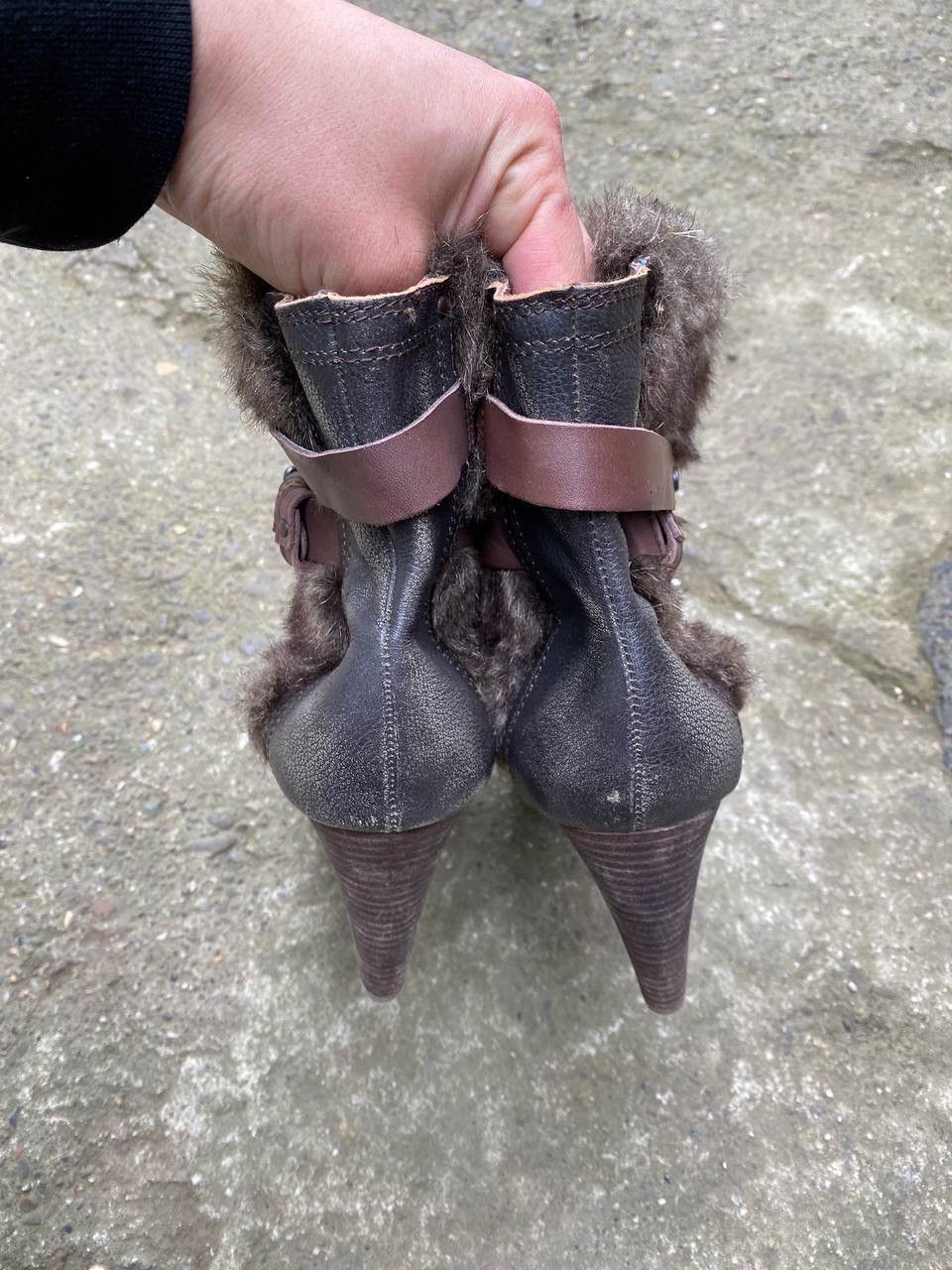 Japanese Brand × Vintage Fur Faux IF Six Was Nine style vintage heels shoes Size US 10 / IT 40 - 9 Thumbnail