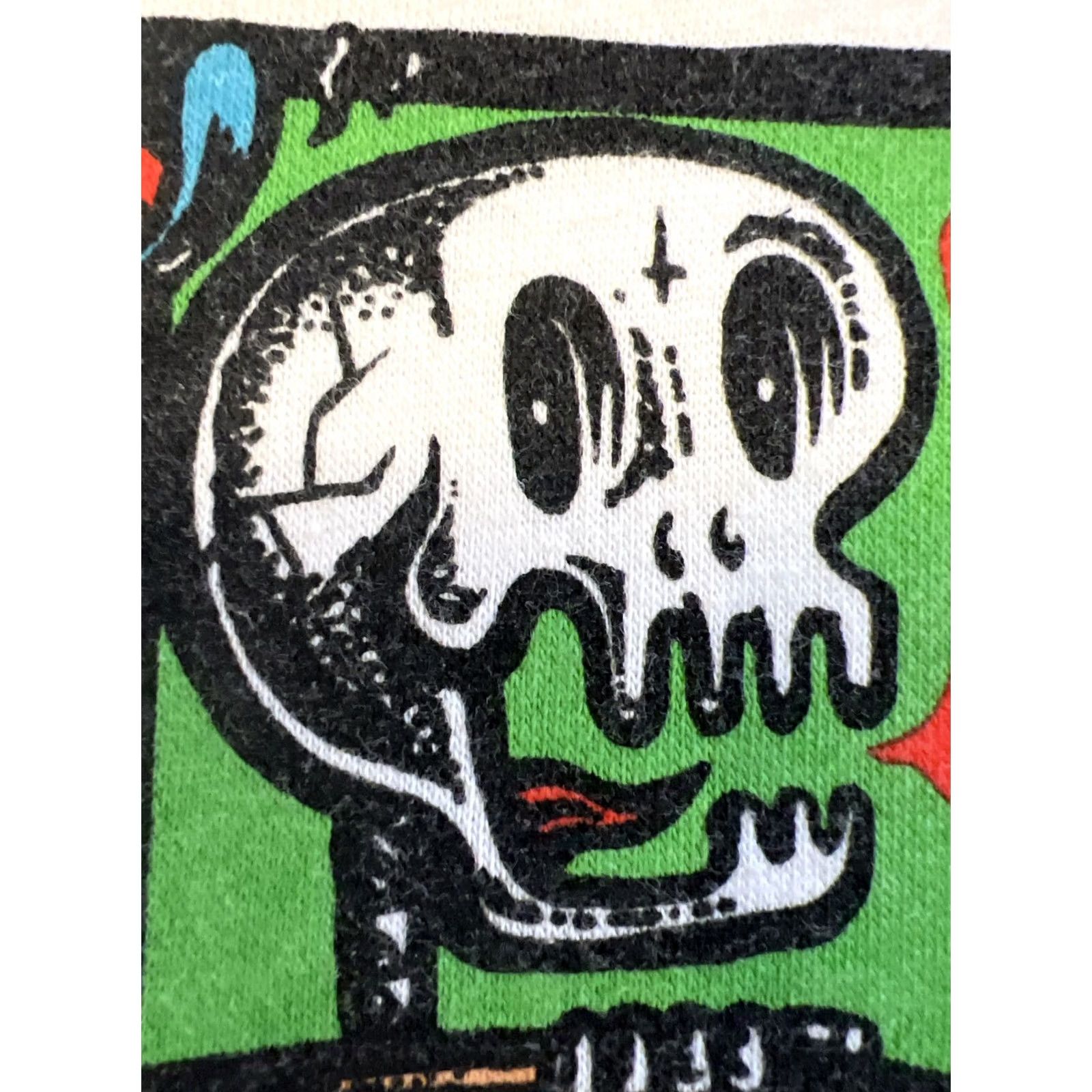 H&M H&M Hoodie Skull Skateboard Wave Guitar Lightning Bolt Logo 80s 90s Graphic Print XL White Mens Pullover Hooded Sweatshirt Size US XL / EU 56 / 4 - 3 Thumbnail