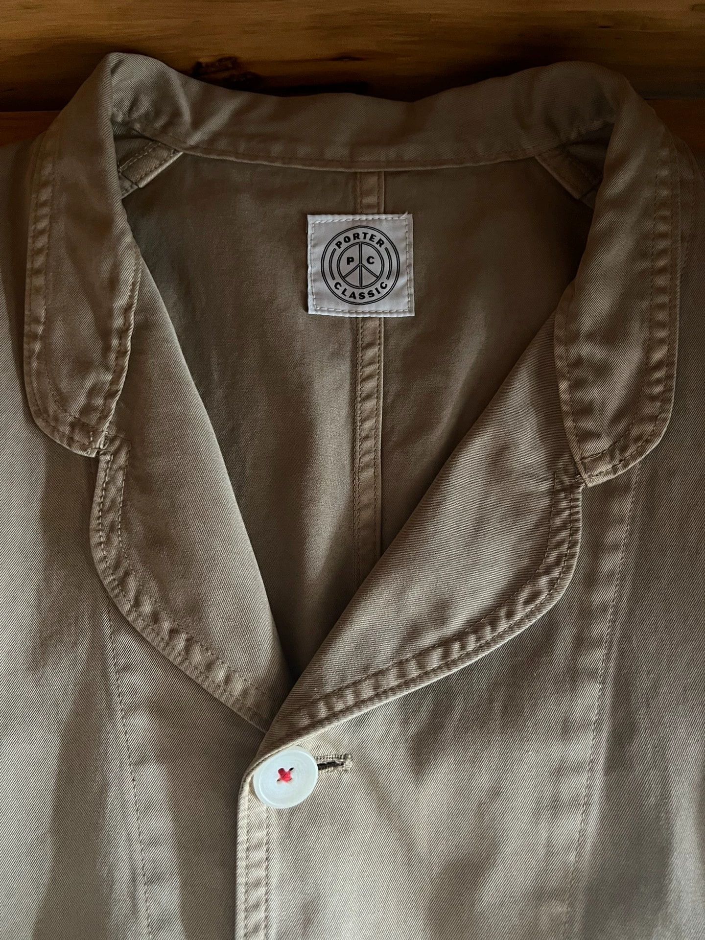 Porter Classic Porter Classic Japanese Vintage Washed Khaki Work Jacket M Size US M / EU 48-50 / 2 - 8 Thumbnail