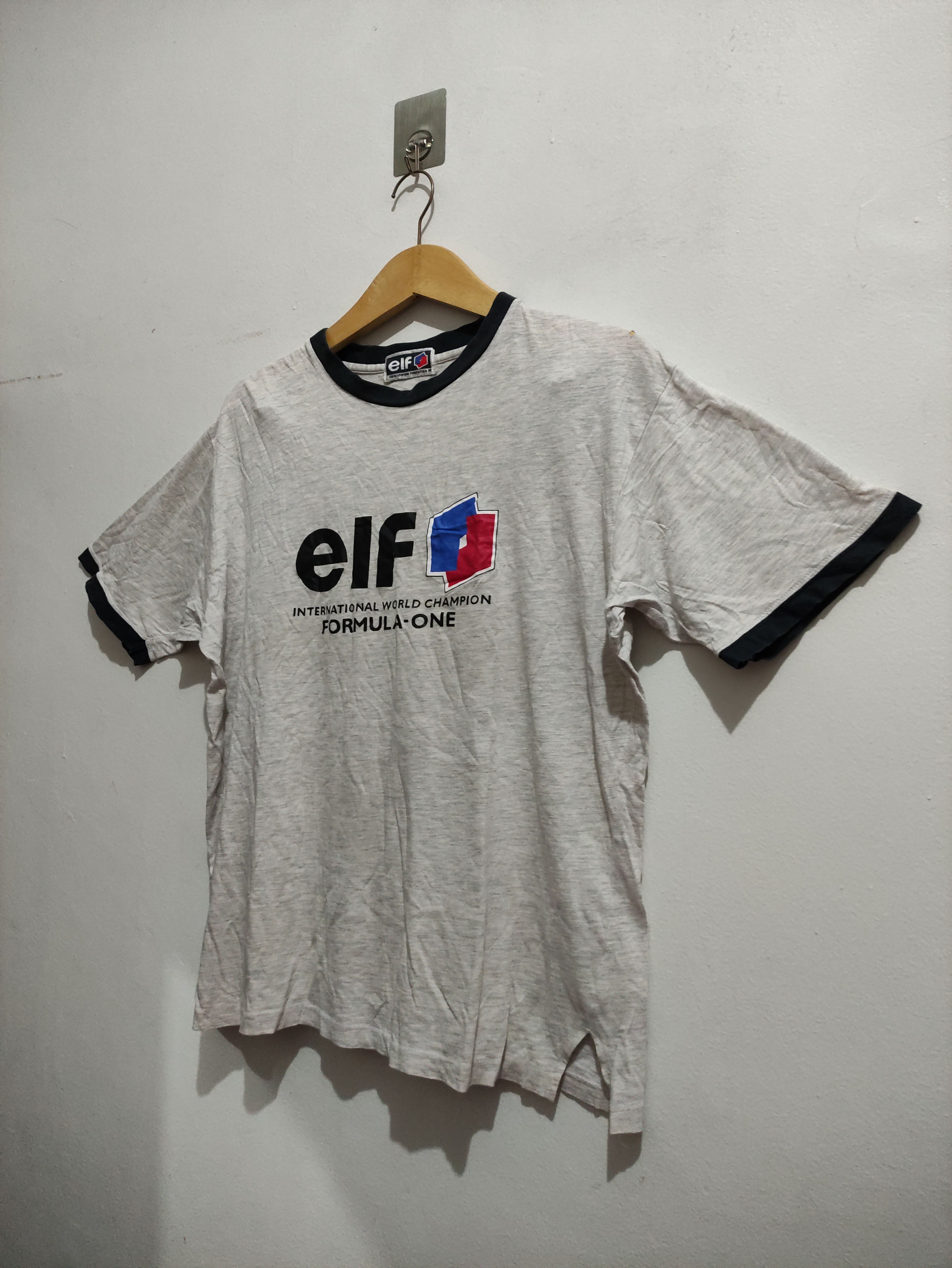 Formula 1 Vintage ELF Lubricant Formula one Ringer T-shirt Size US M / EU 48-50 / 2 - 7 Thumbnail