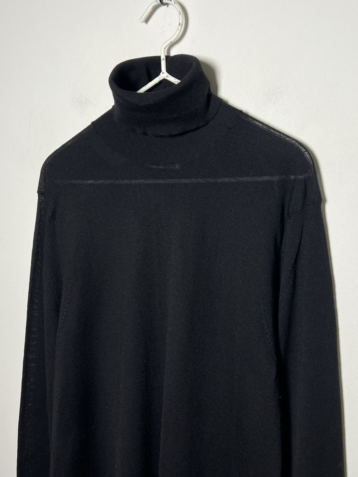 Acne Studios acne studios y2k black wool turtleneck Size US L / EU 52-54 / 3 - 2 Thumbnail