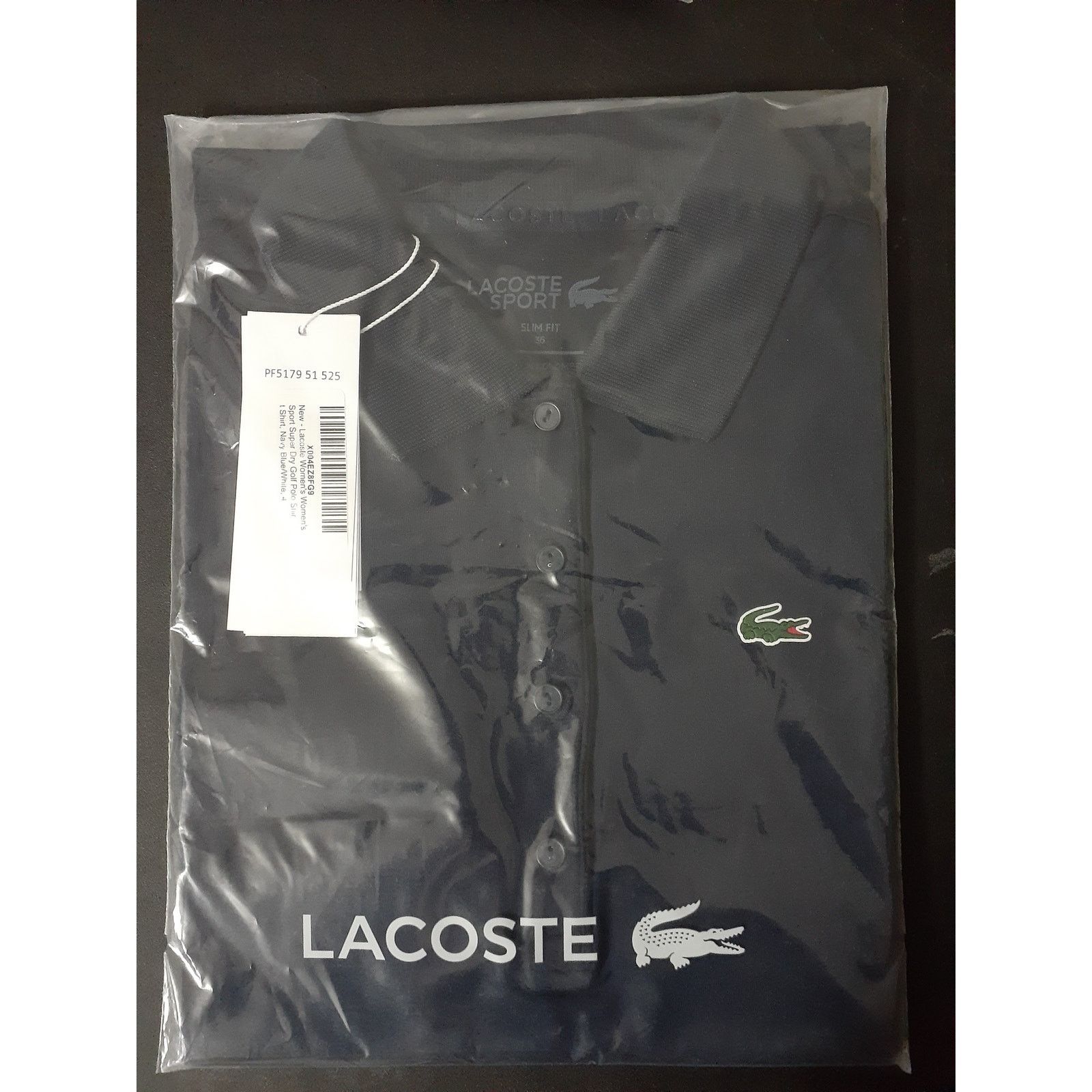 Lacoste Lacoste Women's Sport Super Dry Golf Polo Shirt Navy 4 Size S / US 4 / IT 40 - 2 Thumbnail