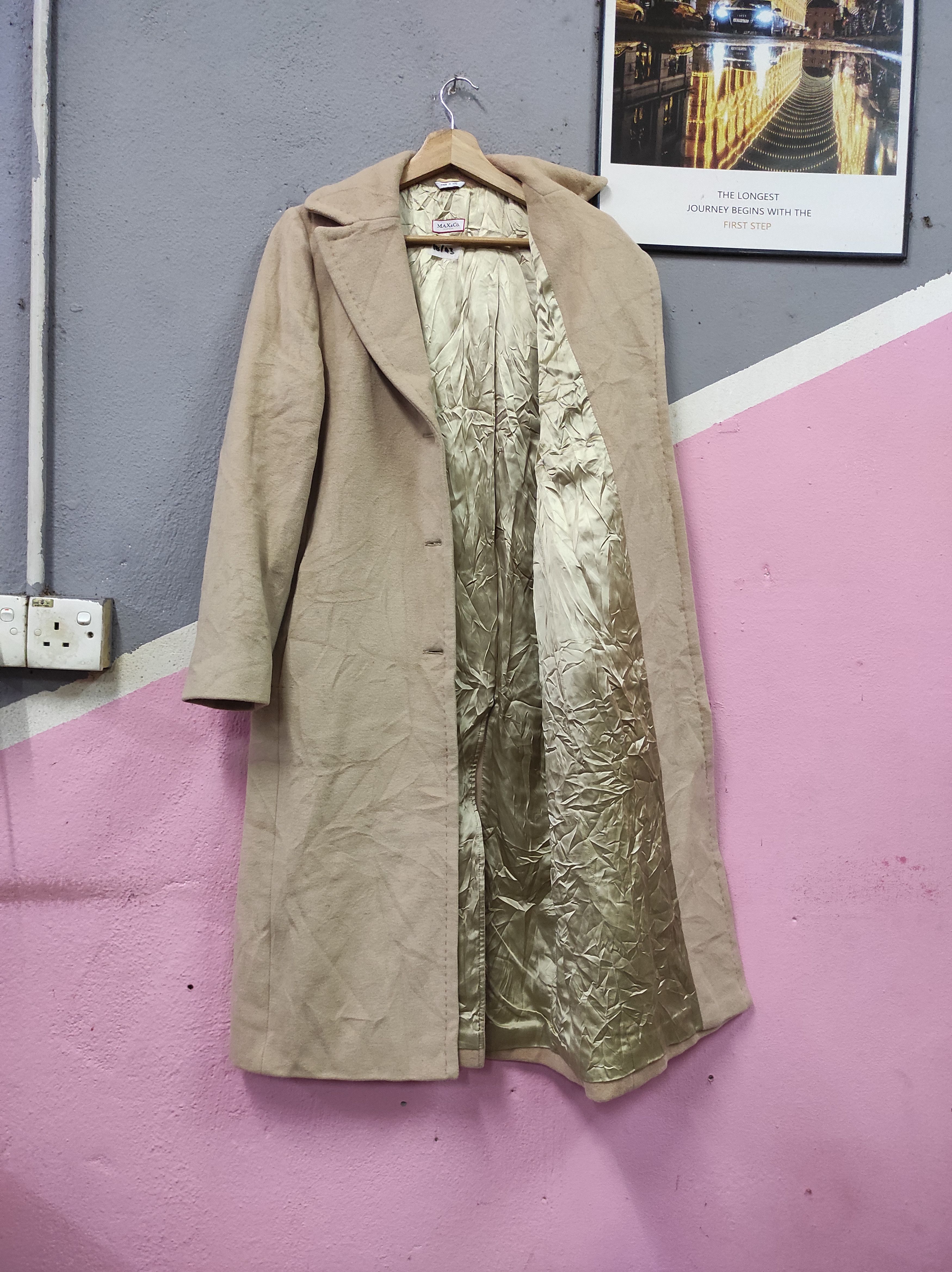 MAX&Co. × Max Mara MAX & CO CLASSICS COAT OVERCOAT LONG JACKET Size M / US 6-8 / IT 42-44 - 2 Thumbnail