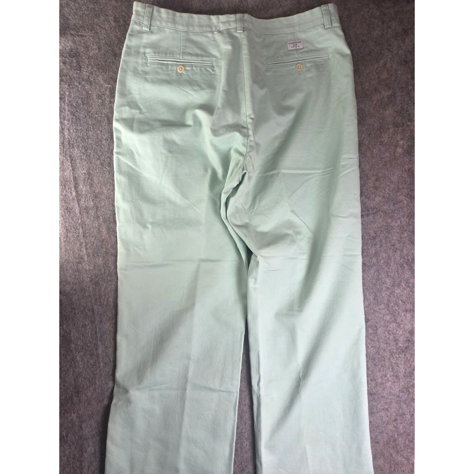Vineyard Vines Vineyard Vines Pants Mens 36x30 Green Chino Flat Front Classic Prep Cotton Size US 36 / EU 52 - 7 Thumbnail