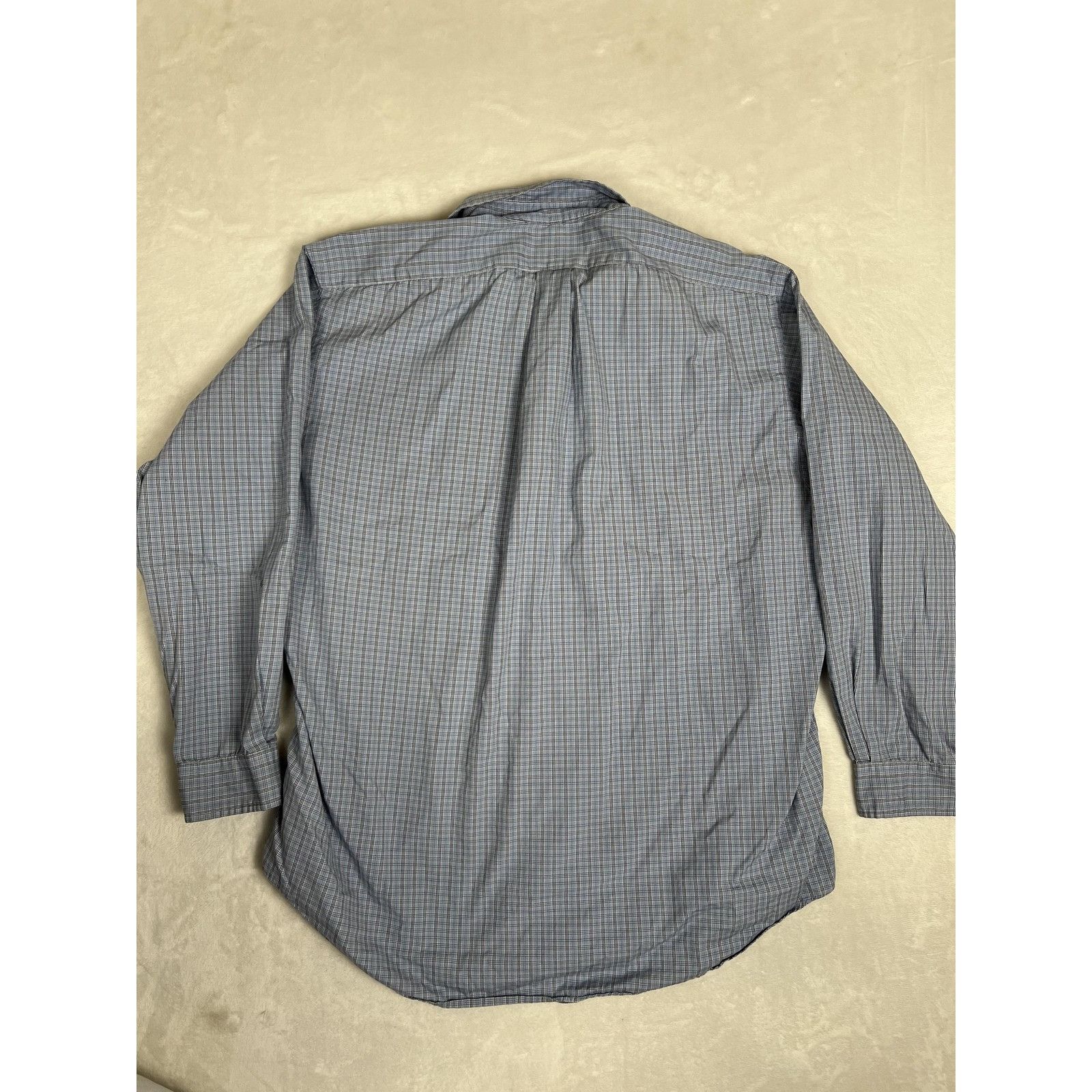 Ralph Lauren Ralph Lauren Shirt Mens 17 34/35 Blue Plaid Yarmouth Pinpoin Size US XL / EU 56 / 4 - 6 Thumbnail