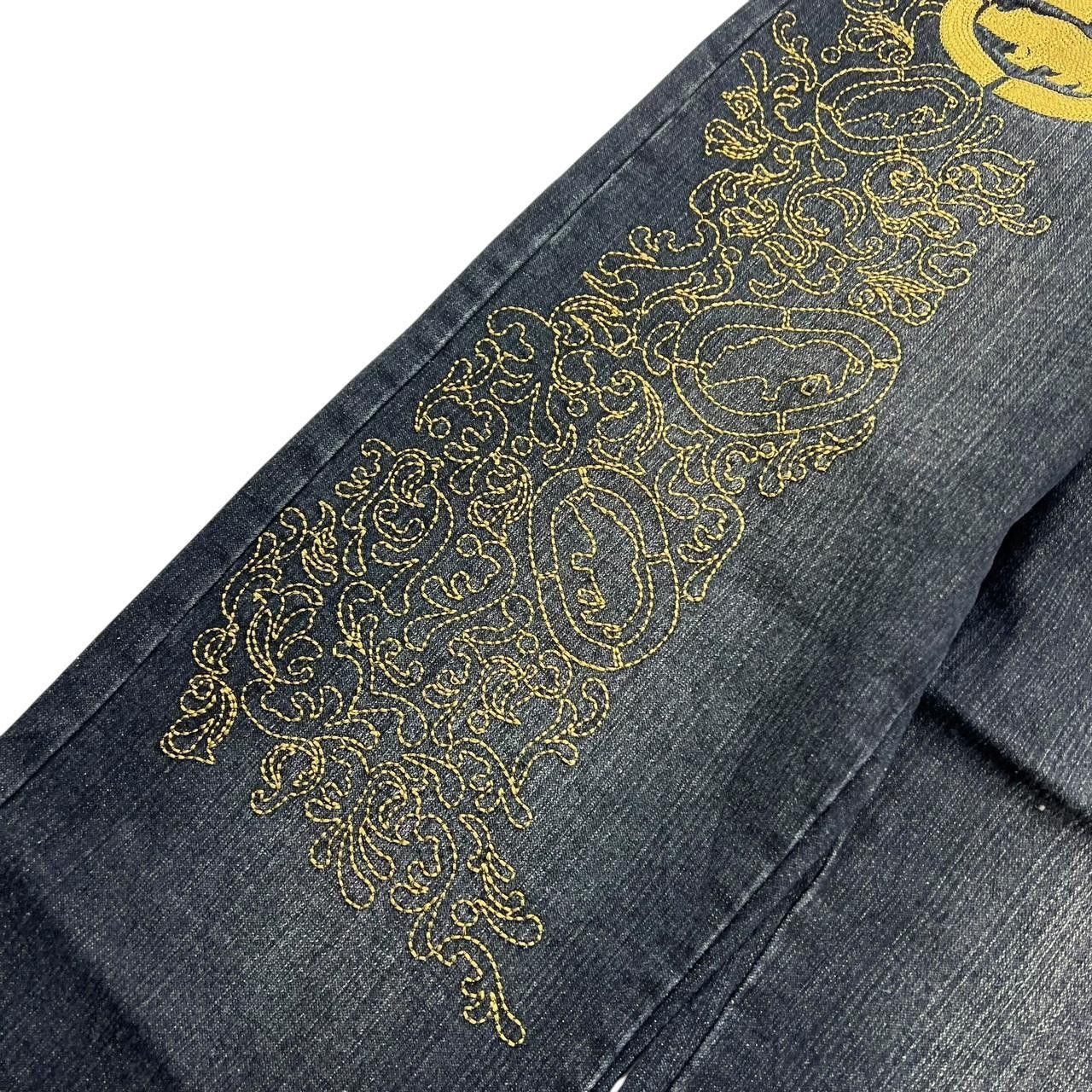 Ecko Unltd. Vintage Ecko Unltd Baggy Embroidered Jeans - Waist: 33” Size US 33 - 3 Thumbnail