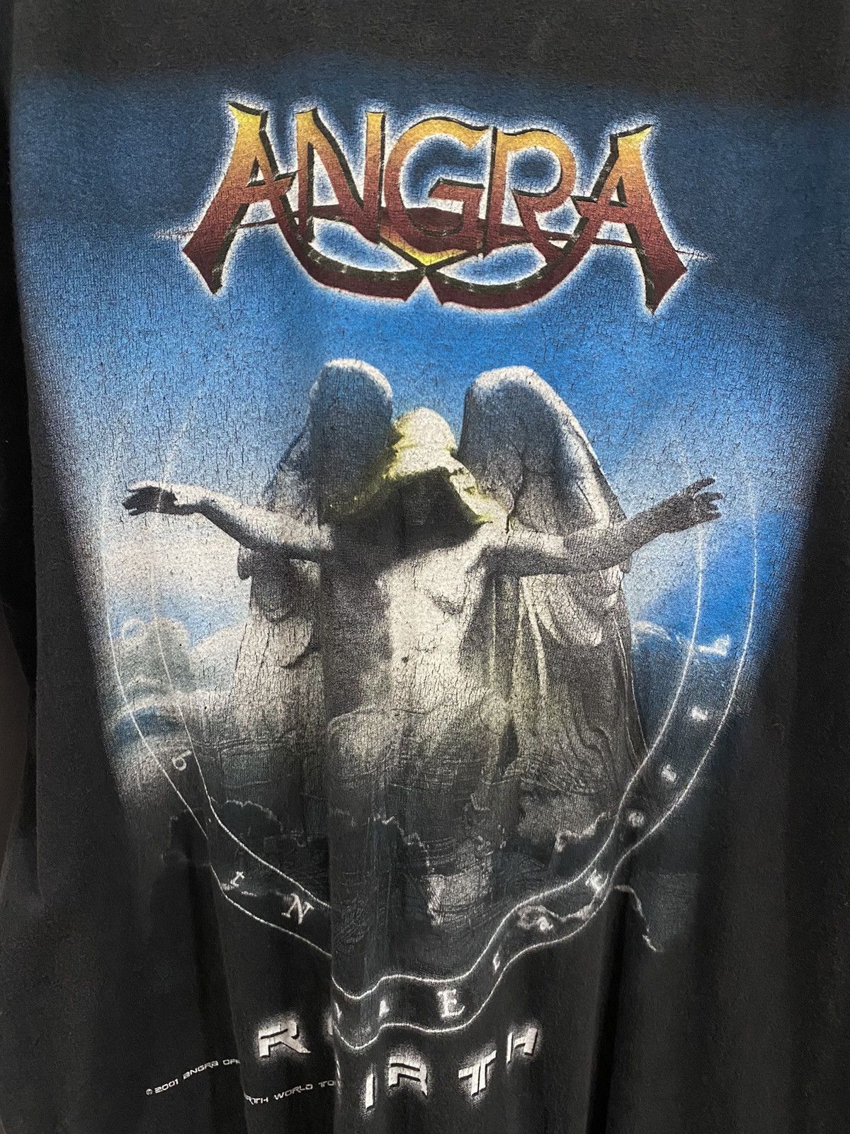 Band Tees ✅ VINTAGE ANGRA Brazilian metal band Rebirth album 2001 tee Size US M / EU 48-50 / 2 - 4 Thumbnail
