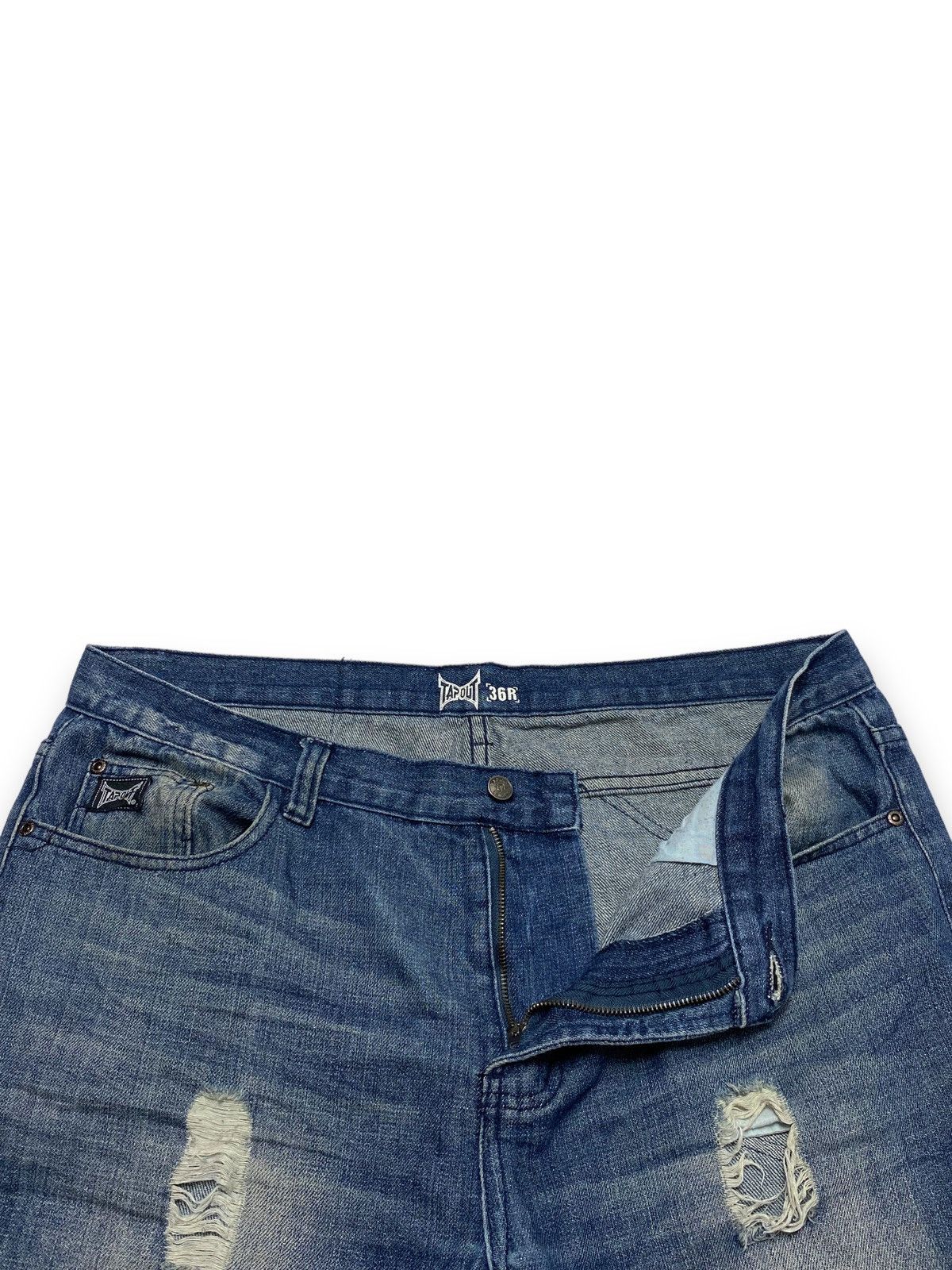 Tapout Vintage TAPOUT USA Flag Denim Baggy Jeans Y2k Size US 36 / EU 52 - 8 Thumbnail