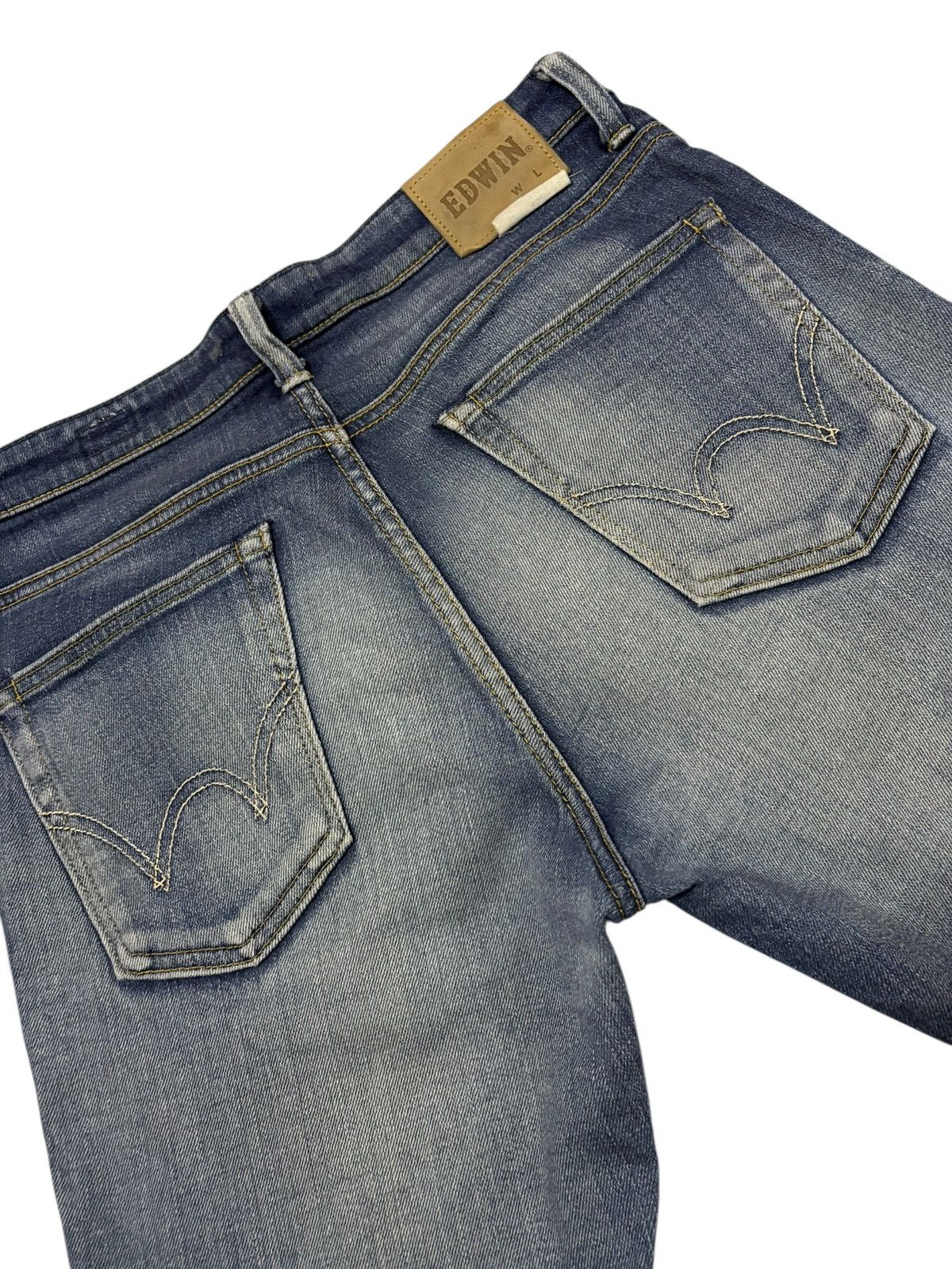 Edwin Vtg Edwin Japan Faded Distressed Jeans Size US 29 - 6 Thumbnail