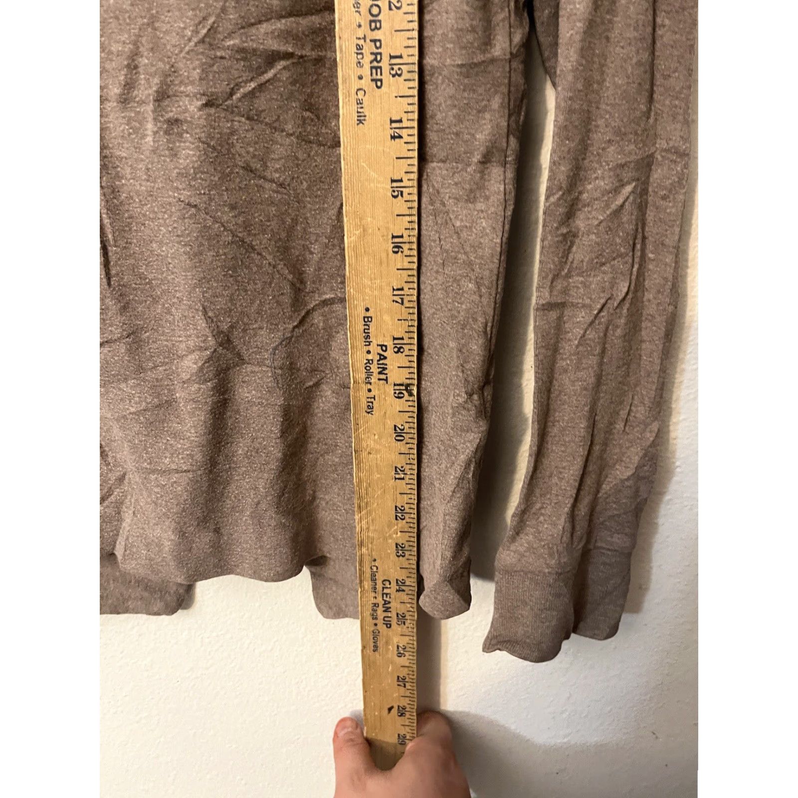 Banana Republic Banana Republic Cardigan Women S Taupe Brown 94% Cotton 6% Spandex Cable-Knit Button Front V-Neck Casual Classic All Seasons Size S / US 4 / IT 40 - 4 Thumbnail