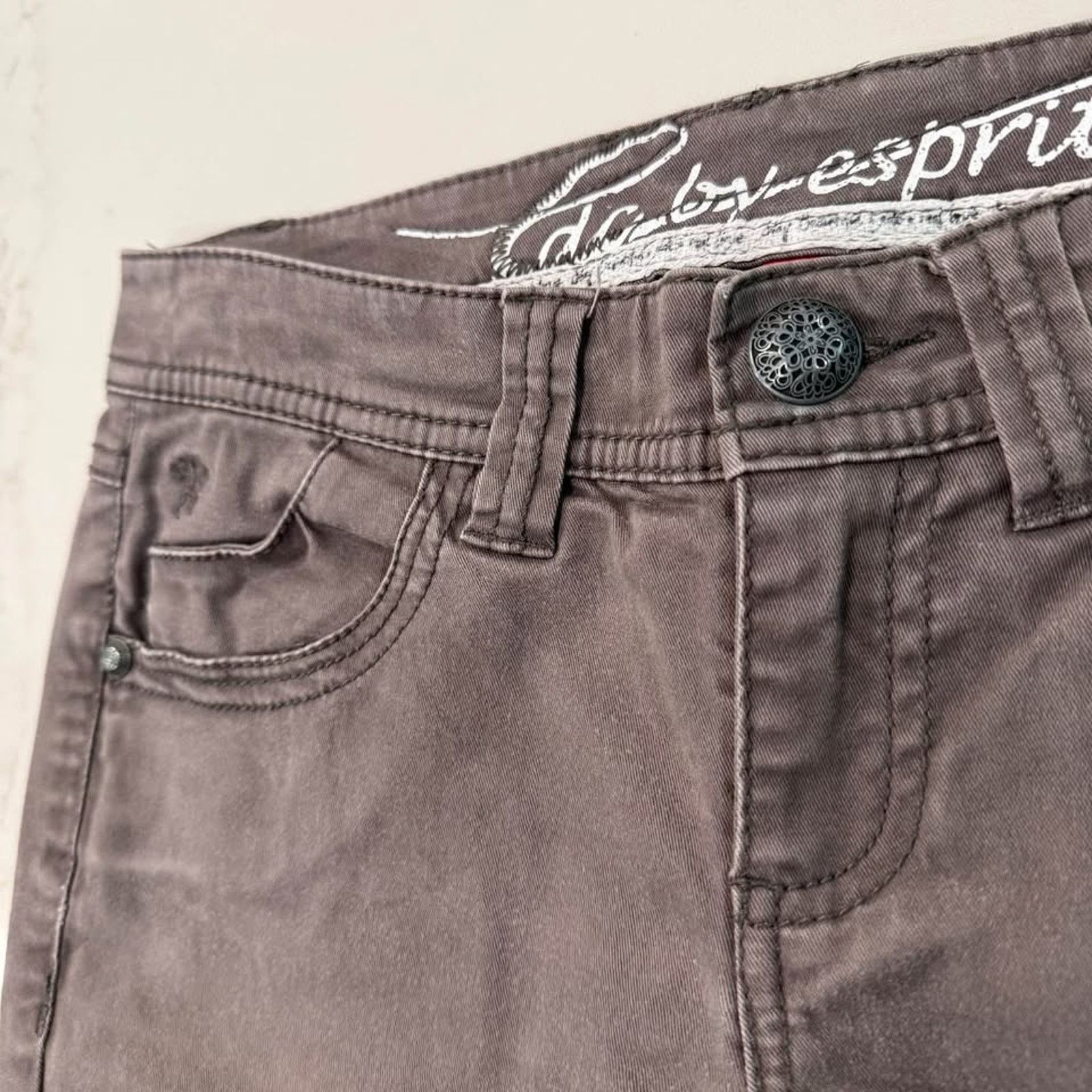 ESPIRIT Vintage Y2K EDC by Espirit Slim Straight Pants Womens 32 Size 32" / US 10 / IT 46 - 4 Thumbnail