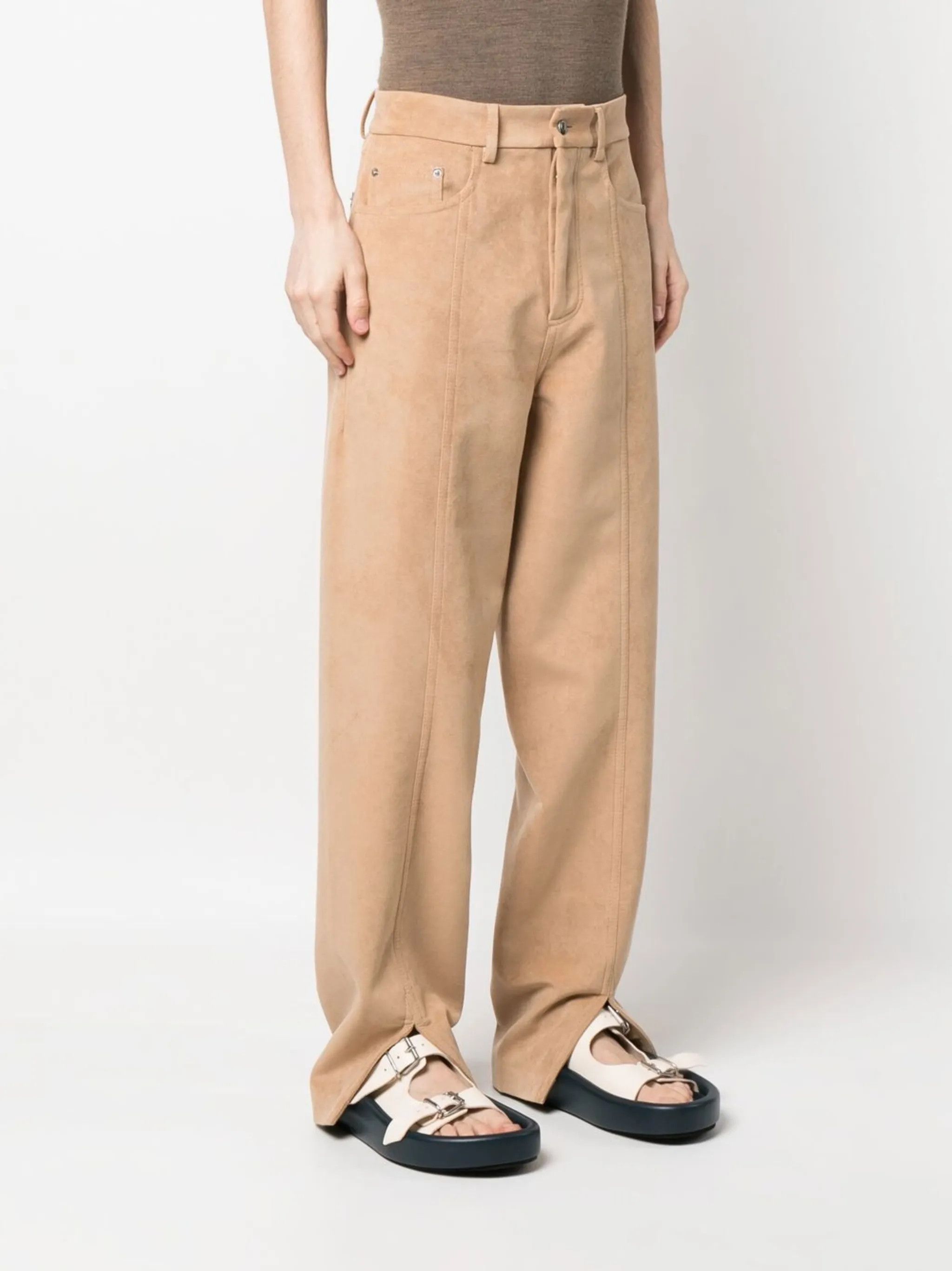 Nanushka NWT $2195 - Regenerated Leather Suede Pants Size US 30 / EU 46 - 1 Thumbnail