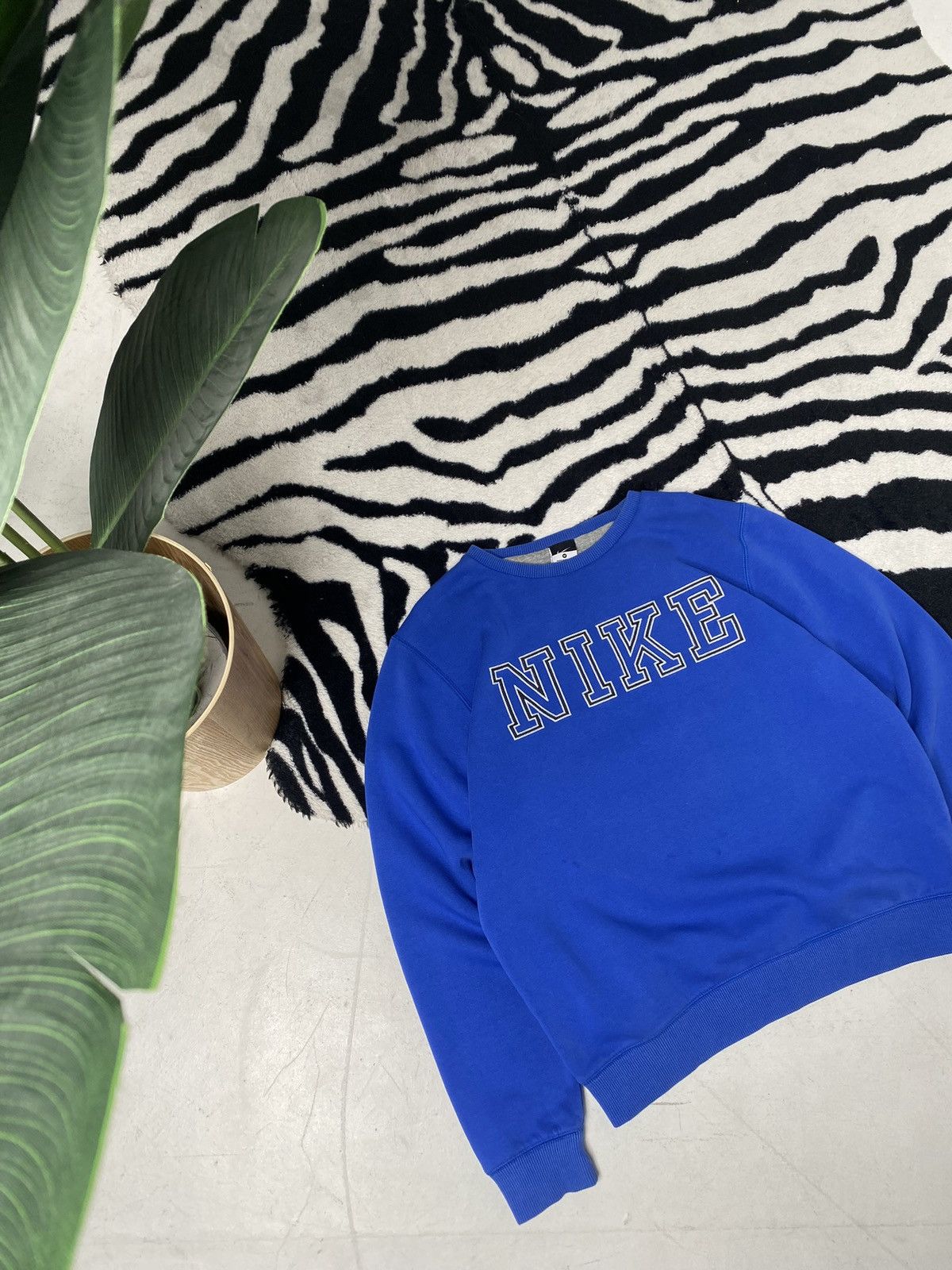 Nike × Vintage Vintage nike sweatshirt boxy fit box logo Blue Size US M / EU 48-50 / 2 - 5 Thumbnail