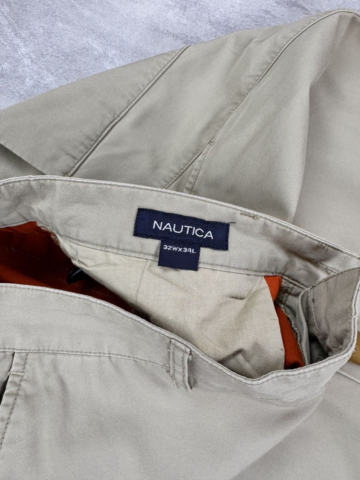 Nautica Nautica Mens chino beige pants Vintage size 32x34 Size US 32 / EU 48 - 5 Thumbnail