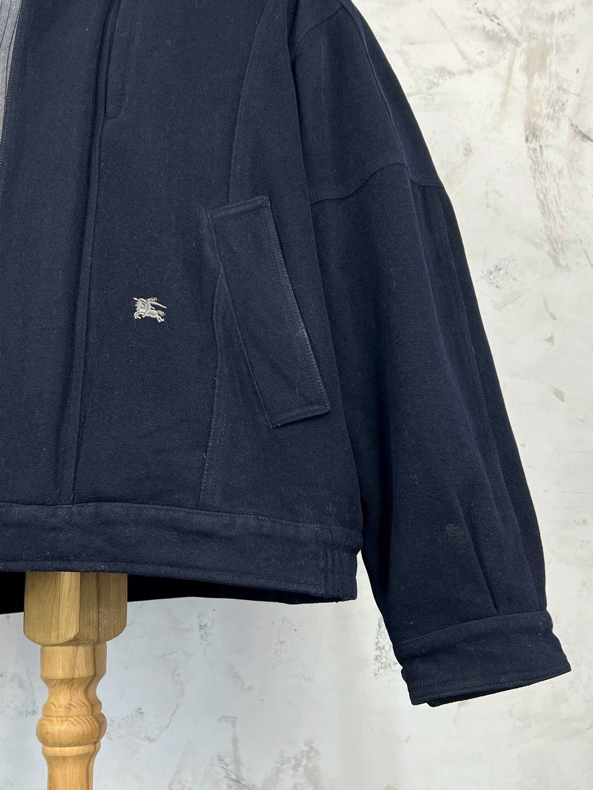 Burberry Vintage Burberrys Wool Bomber Jacket Size L Size US L / EU 52-54 / 3 - 4 Thumbnail