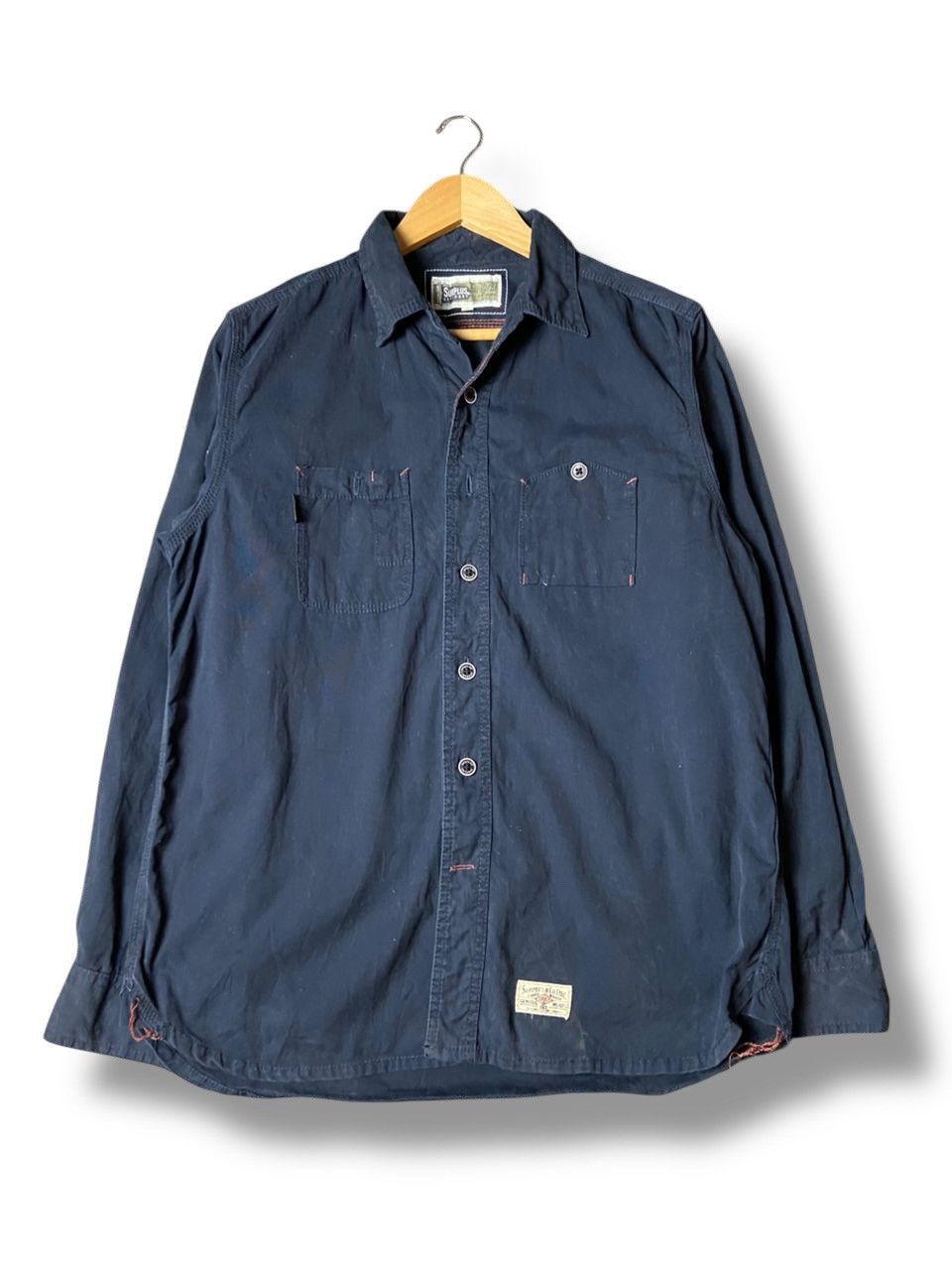 Japanese Brand Surplus Co x Craftsmen Button Up Shirts (151) Size US XL / EU 56 / 4 - 1 Thumbnail