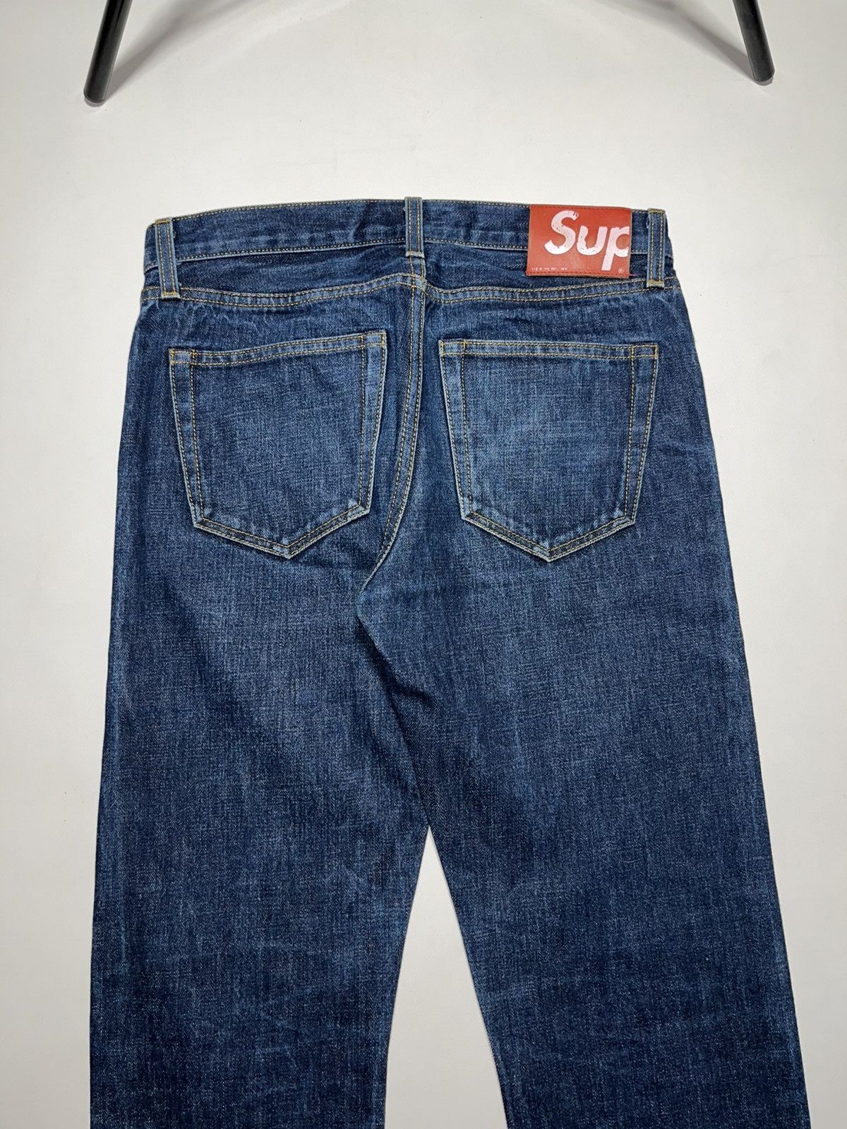 Supreme Supreme Selvedge Denim Jeans Made in USA Vintage Red Patch Size US 30 / EU 46 - 5 Thumbnail