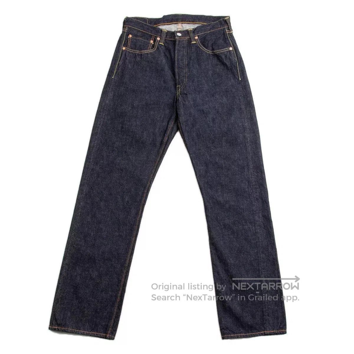 Full Count & Co. Fullcount High Waist Straight Leg Jeans. Size US 32 / EU 48 - 5 Thumbnail