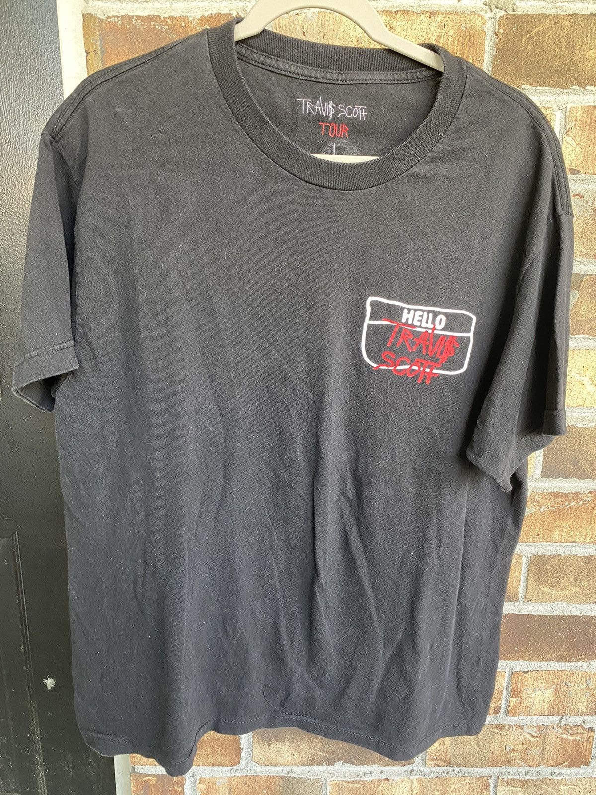 Travis Scott Blanco Tour 'Nametag' Tee Size US L / EU 52-54 / 3 - 1 Thumbnail