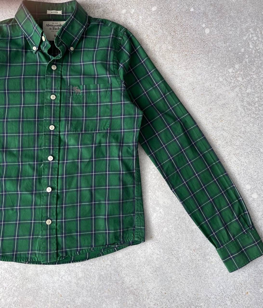 Abercrombie & Fitch × If Six Was Nine × Vintage Vintage Abercrombie & Fitch Luxury Shirts Patchwork Logo Y2K Size US S / EU 44-46 / 1 - 2 Thumbnail