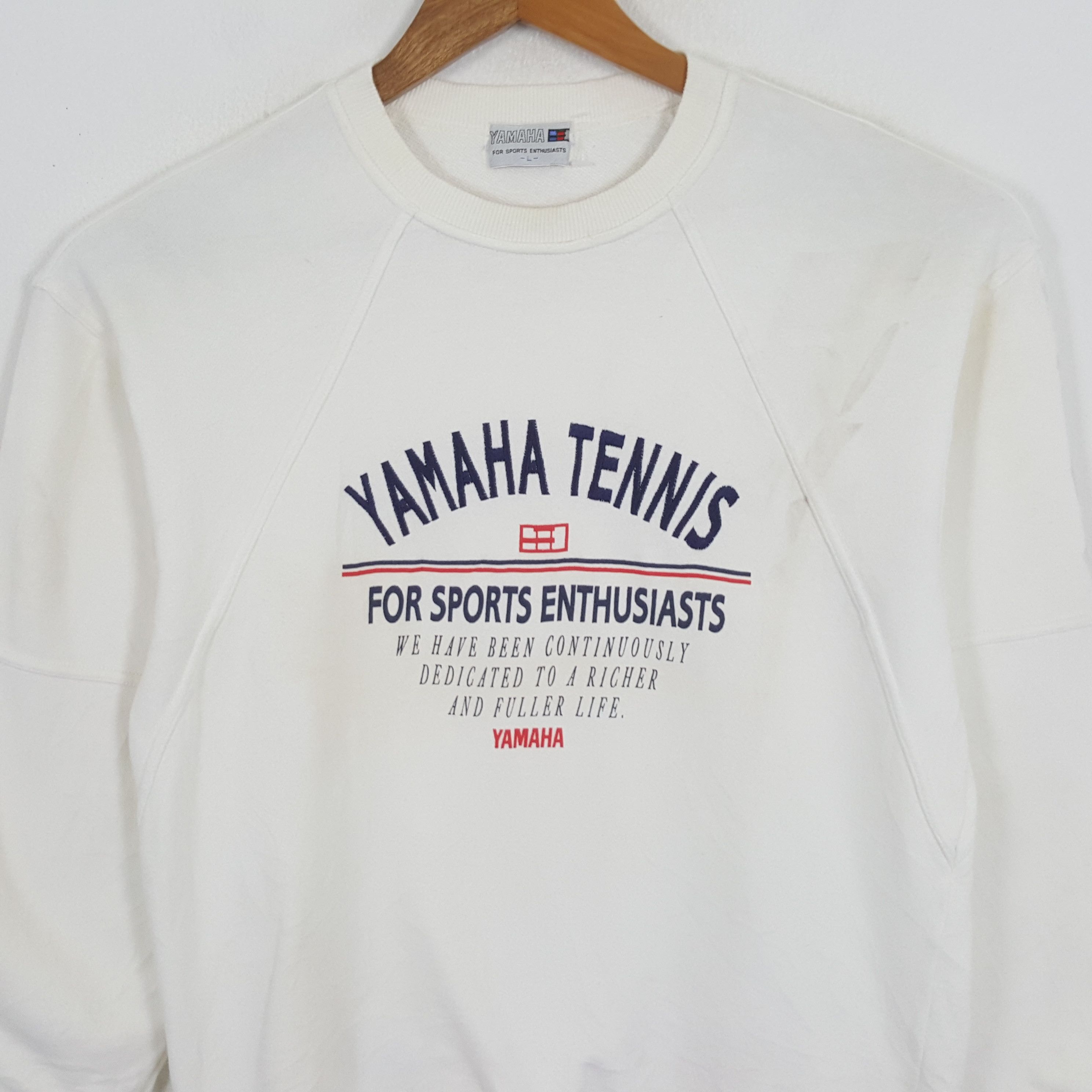 Vintage × Yamaha Vintage YAMAHA TENNIS Japanese Sportswear Sweatshirts Size US M / EU 48-50 / 2 - 2 Thumbnail