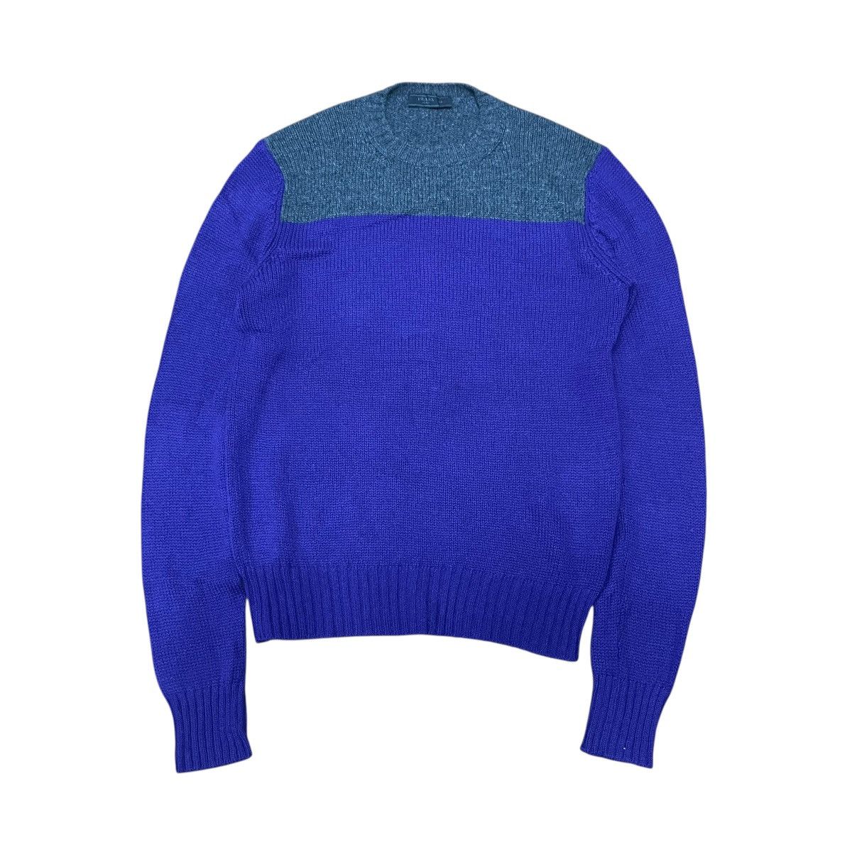 Prada Prada Cashmere Two Tone Knitwear Sweatershirt Size US M / EU 48-50 / 2 - 1 Thumbnail