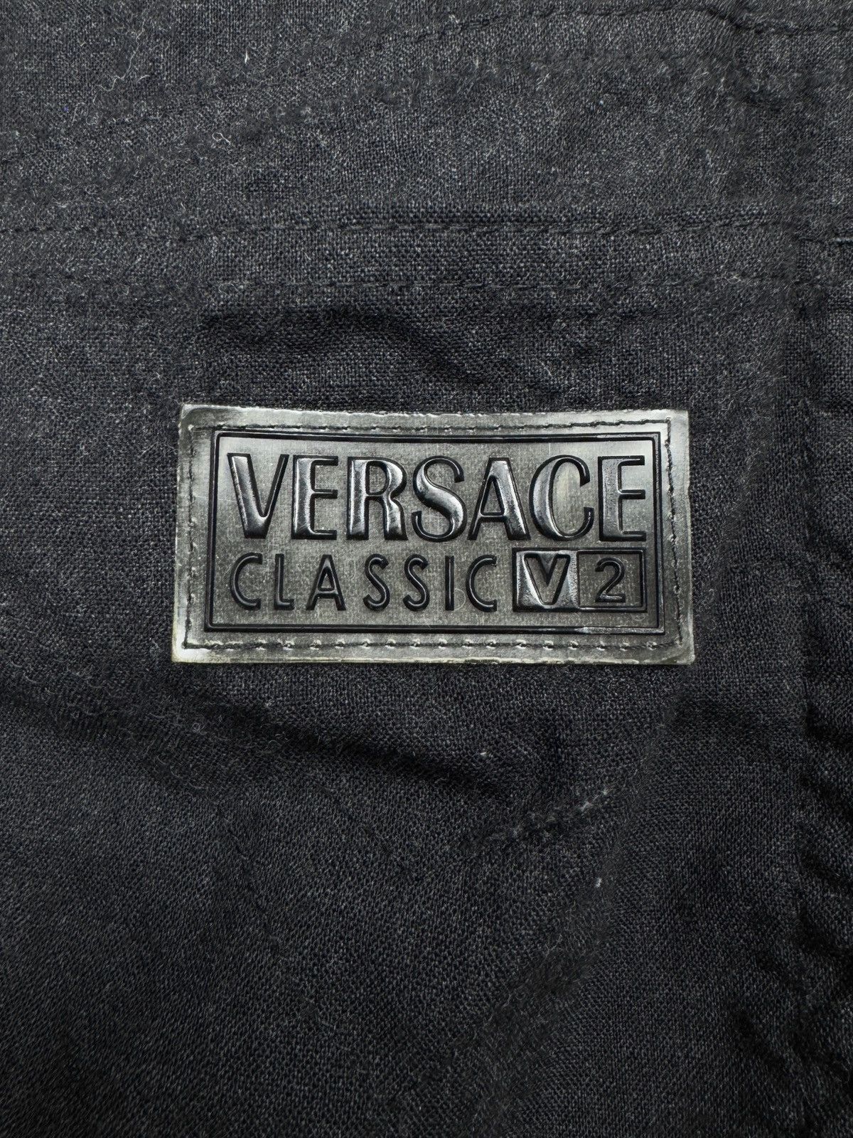 Versace Versace Classic v2 dark grey vintage unisex wool shorts 32 Size 32" / US 10 / IT 46 - 8 Thumbnail