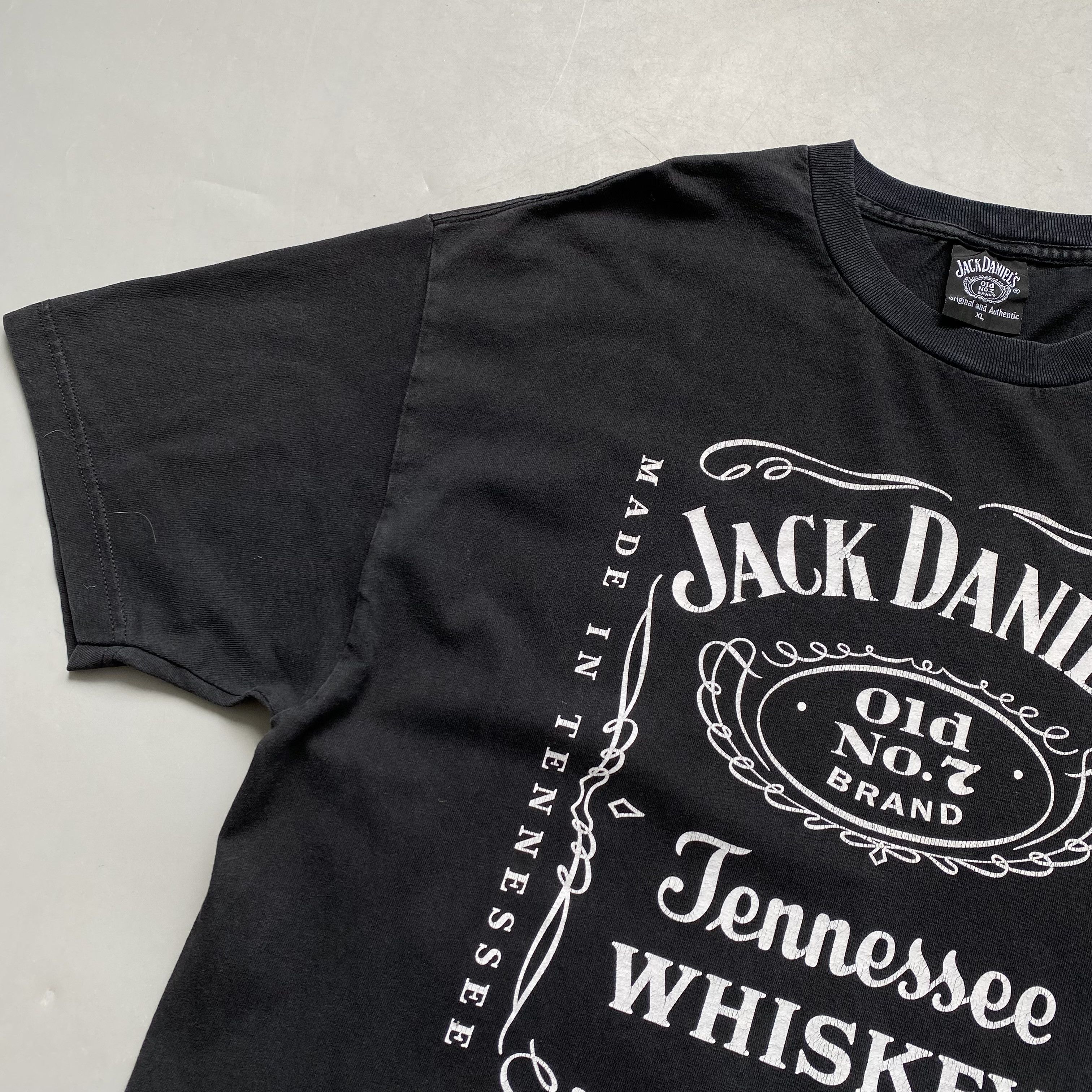 Vintage 🥃 Vintage 90s Jack Daniels Old No.7 Whiskey promo tee Size US L / EU 52-54 / 3 - 4 Thumbnail