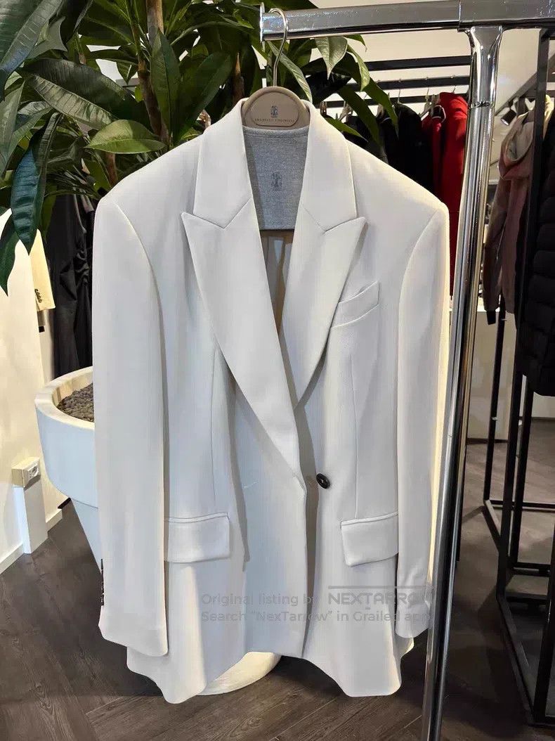 Brunello Cucinelli Brunello Cucinelli 24 Models of Beaded Blazer Jacket Size XXS / US 00 / IT 34 - 2 Thumbnail