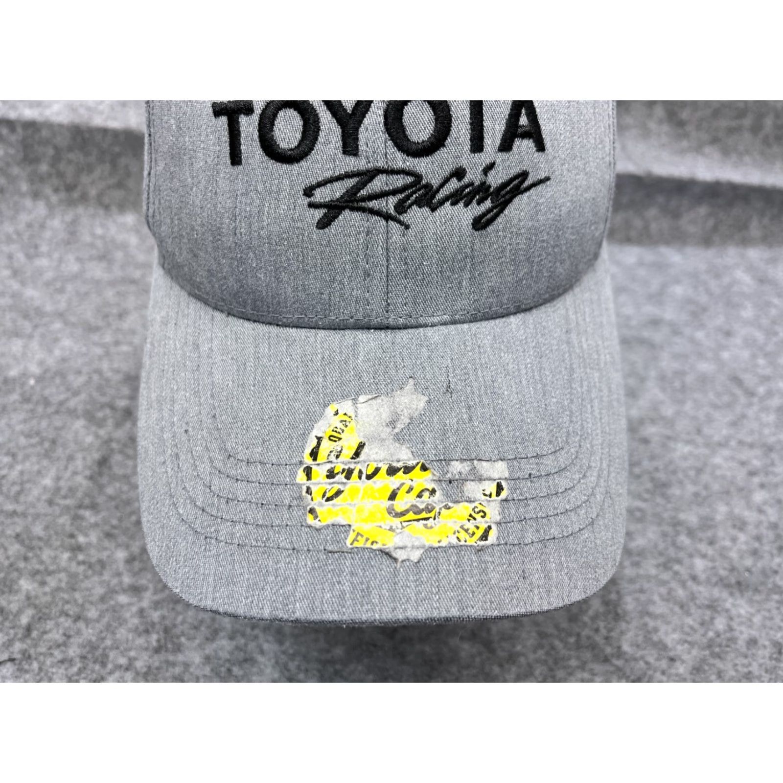 Vintage Toyota Racing Hat Cap Strap Back Adult One Size Gray Cotton Polyester Blend Hat Men Size ONE SIZE - 3 Thumbnail