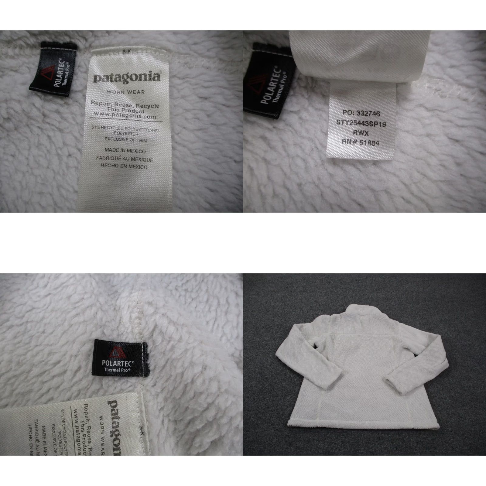 Patagonia Patagonia Snap T Fleece Jacket Womens M White Polartec Camping Outdoor 25443 Size M / US 6-8 / IT 42-44 - 8 Thumbnail