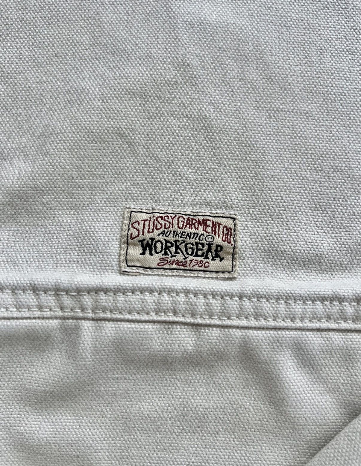 Stussy Stussy Unlined Canvas Work Jacket Vintage Natural XL Size US XL / EU 56 / 4 - 4 Thumbnail