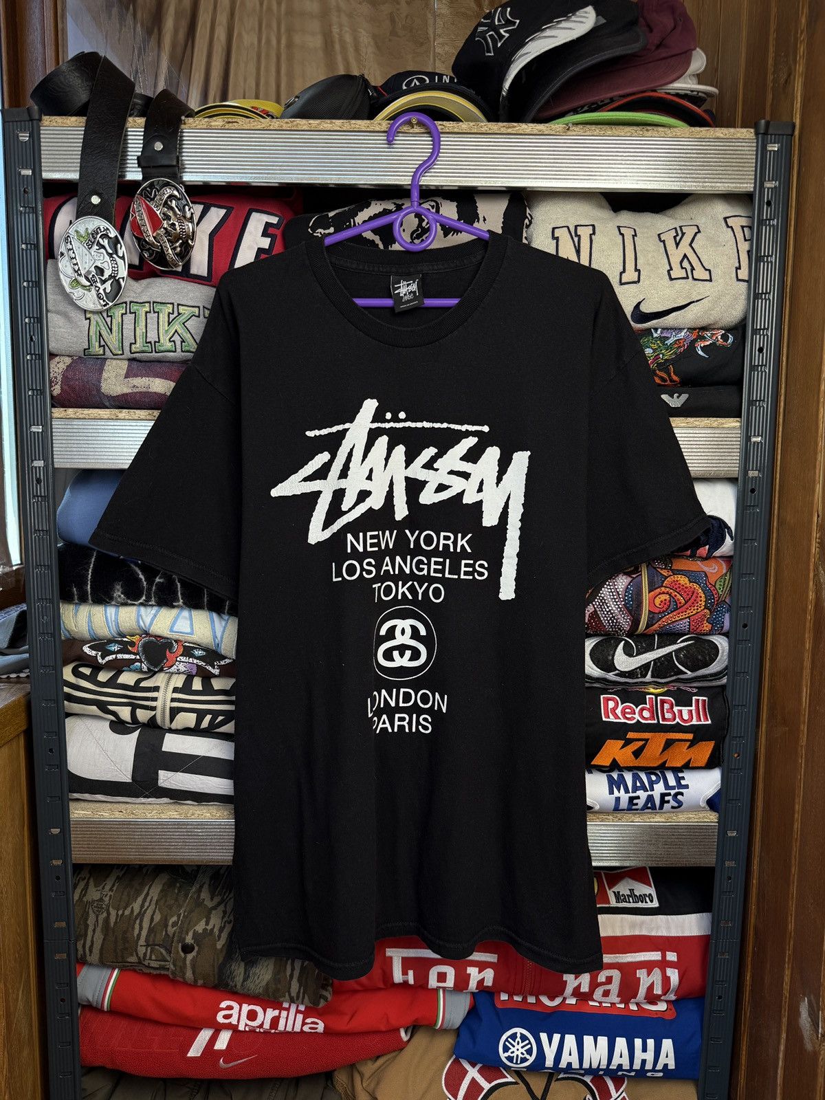 Stussy Vtg Stussy Tee Big Logo Printed Size US L / EU 52-54 / 3 - 1 Thumbnail