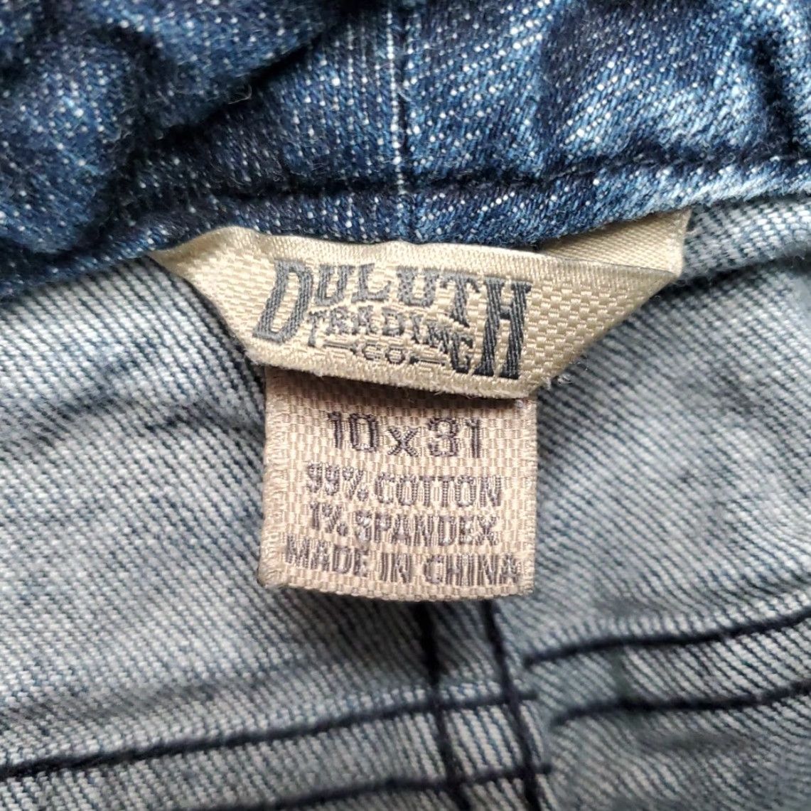 Denime Duluth Trading Jeans Womens 10x31 Blue Denim Straight Leg Classic Casual Pants Jeans Women 10 Blue Denim Straight Size 32" / US 10 / IT 46 - 7 Thumbnail