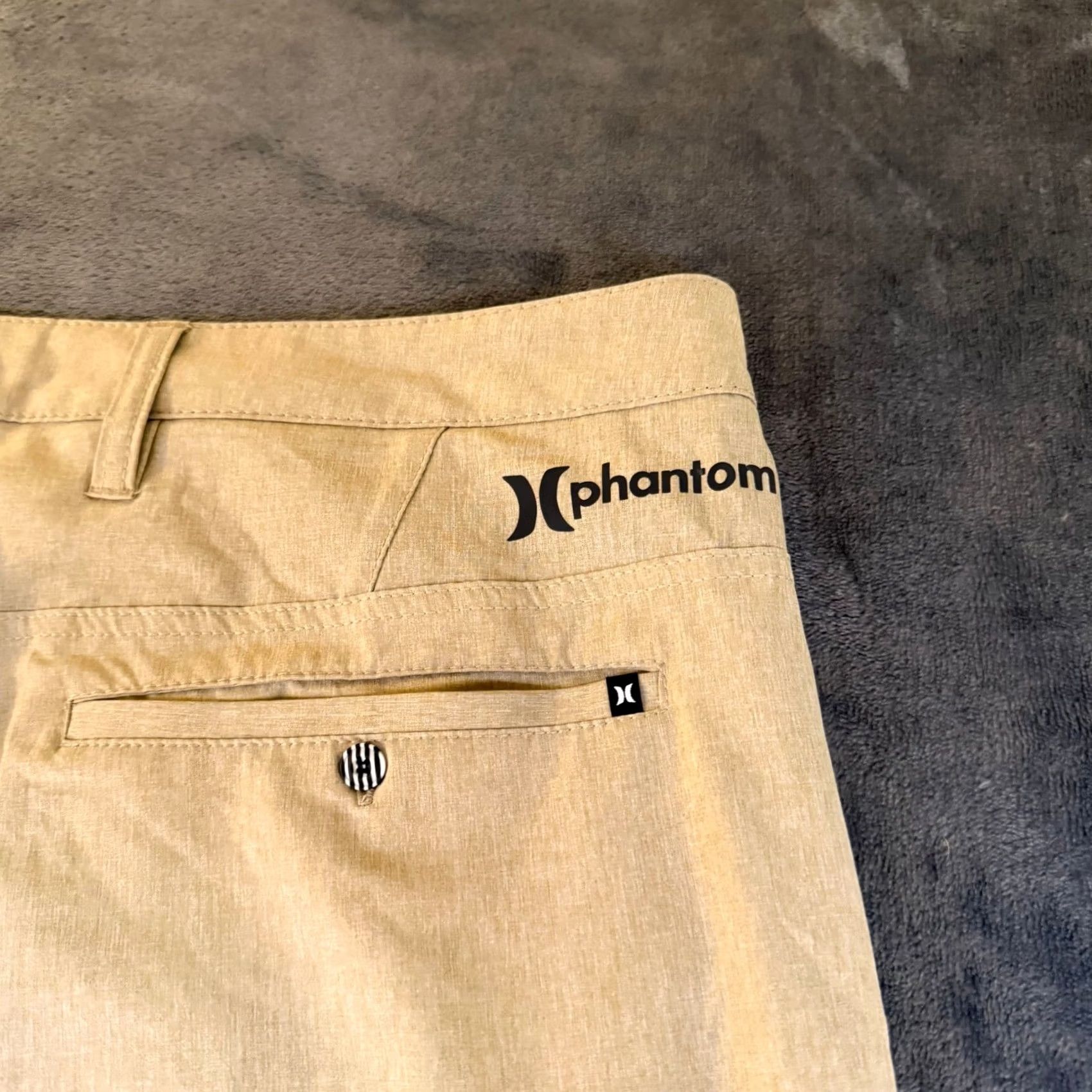 Hurley Hurley Phantom Hybrid Shorts Mens 38" Khaki Beach Casual Everyday Stretch Lightweight Quick Dry Pockets Breathable Chino 10" Inseam Regular Size US 38 / EU 54 - 5 Thumbnail