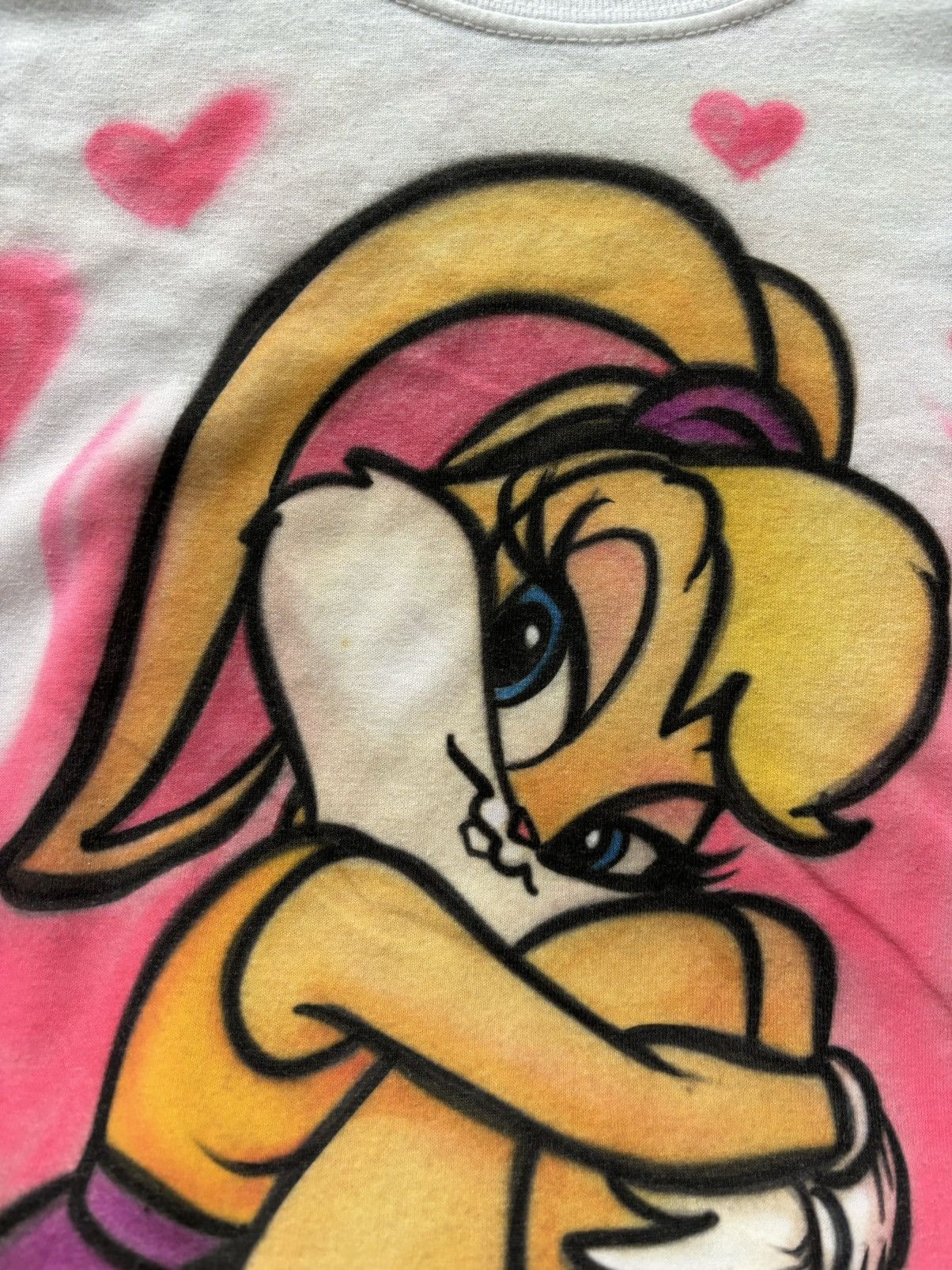 Disney × Vintage Y2K Vintage Airbrush Tee Lola Bunny Hearts NY Anime Cartoon Size US M / EU 48-50 / 2 - 5 Thumbnail