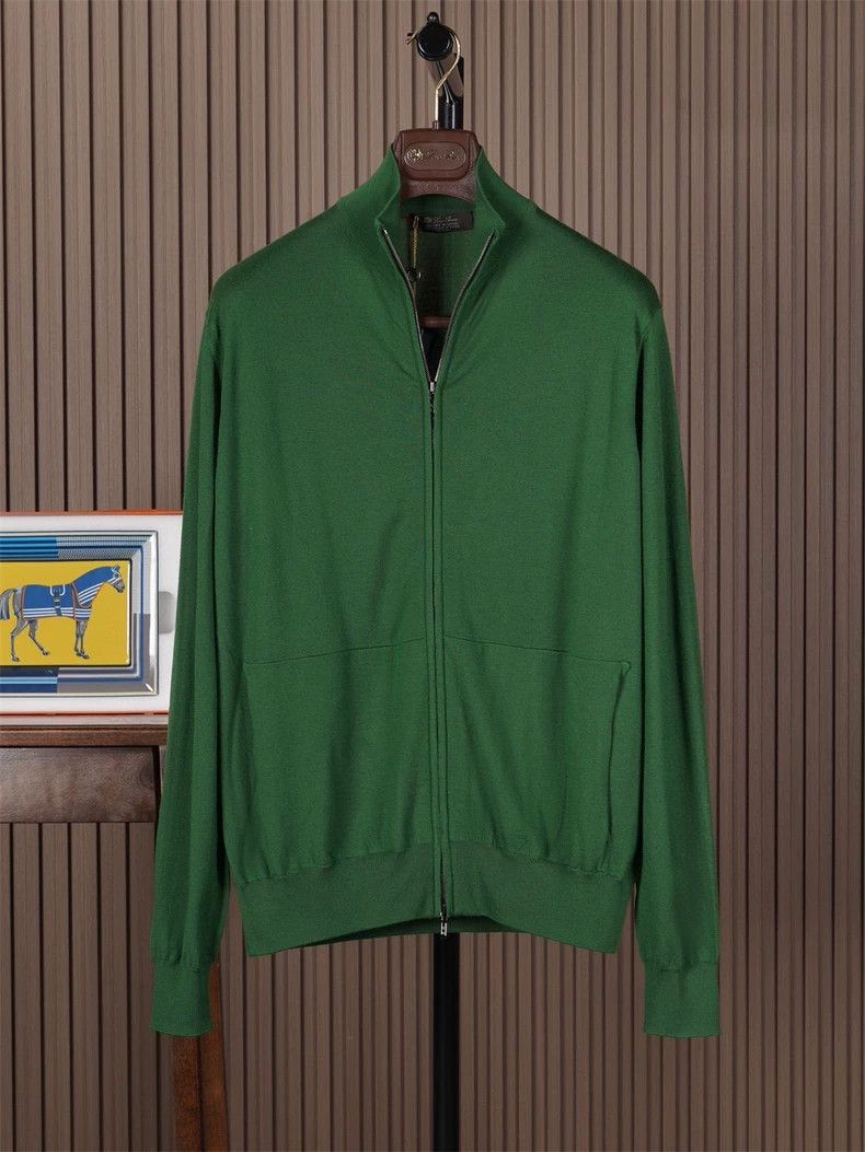 Loro Piana LORO PIANA 12 micron fully zipped knitted shirt Size US M / EU 48-50 / 2 - 1 Thumbnail
