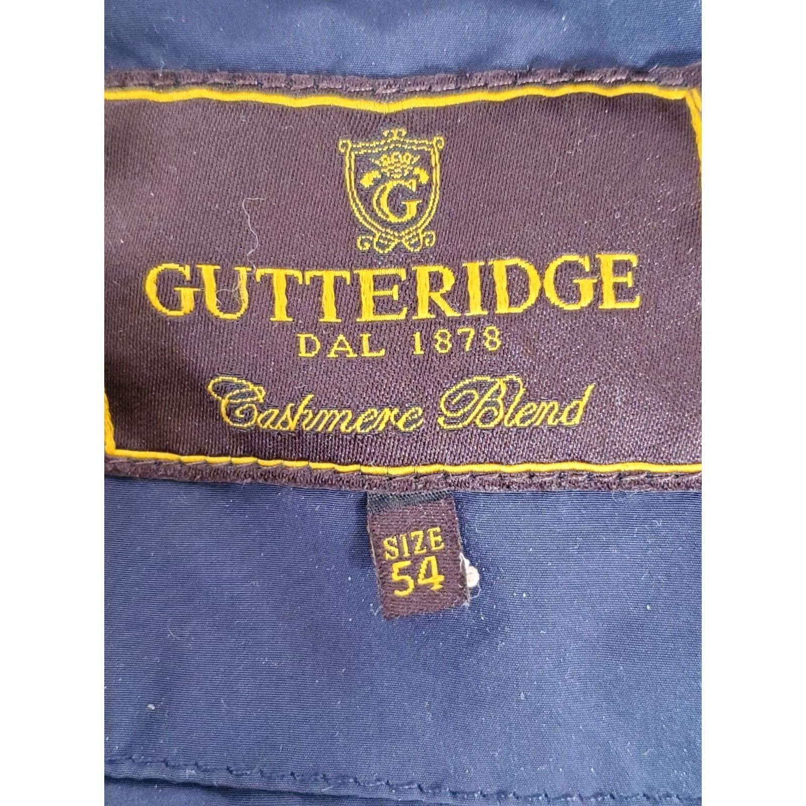 Vintage Gutteridge Dal 1878 Dark Navy Giubbotti Quilted Jacket Men's 54 Navy Wool Blend Lining Wool 54 Men Regular Size 54 Jacket Size US L / EU 52-54 / 3 - 5 Thumbnail