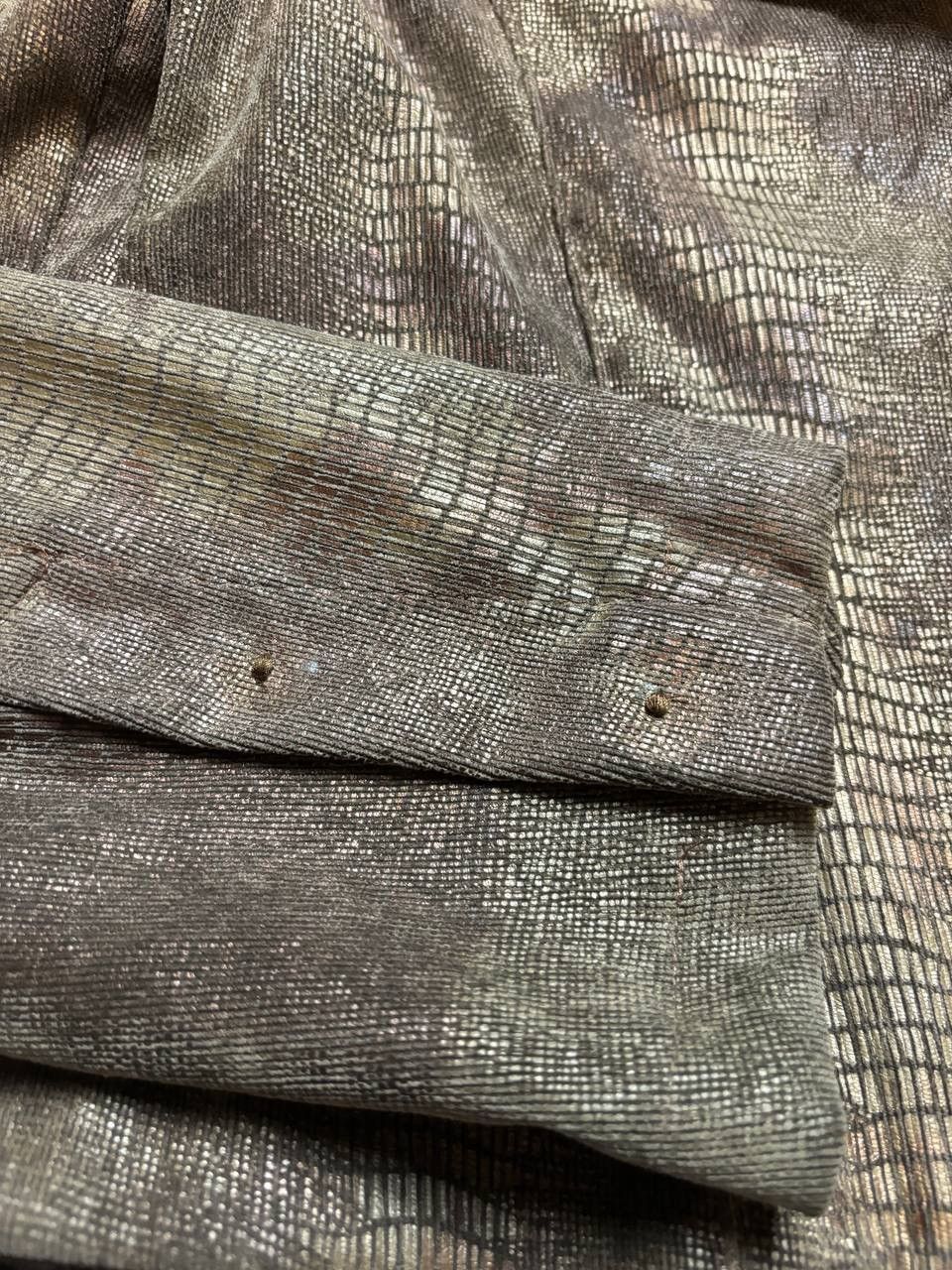 Vintage Vintage Y2K Warp Zone Snake Skin Avantgarde Big Logo Blazer Size 40L - 4 Thumbnail