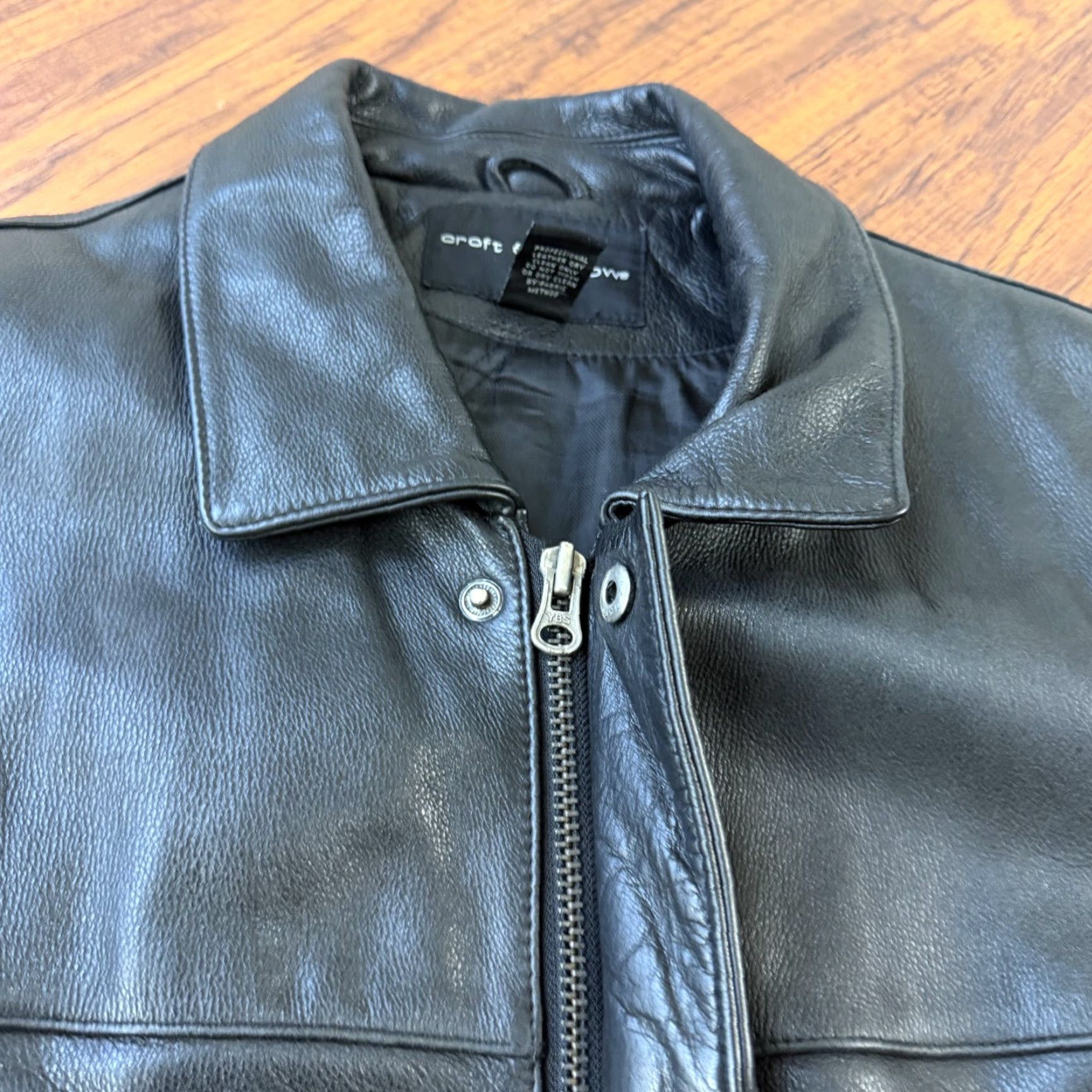 Croft & Barrow Croft & Barrow Jacket Mens L Black Leather Full Zip Pockets Lined Insulated Size US L / EU 52-54 / 3 - 5 Thumbnail
